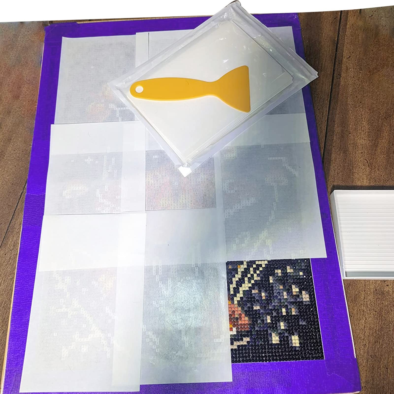 100 Pieces Diamond and Painting Release Paper, 15 X 10 CM White