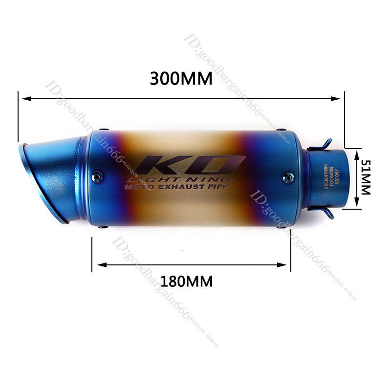 For Honda CBR250R 2011-2016 Exhaust Tips Motorcycle Mid Muffler Pipe DB Killer
