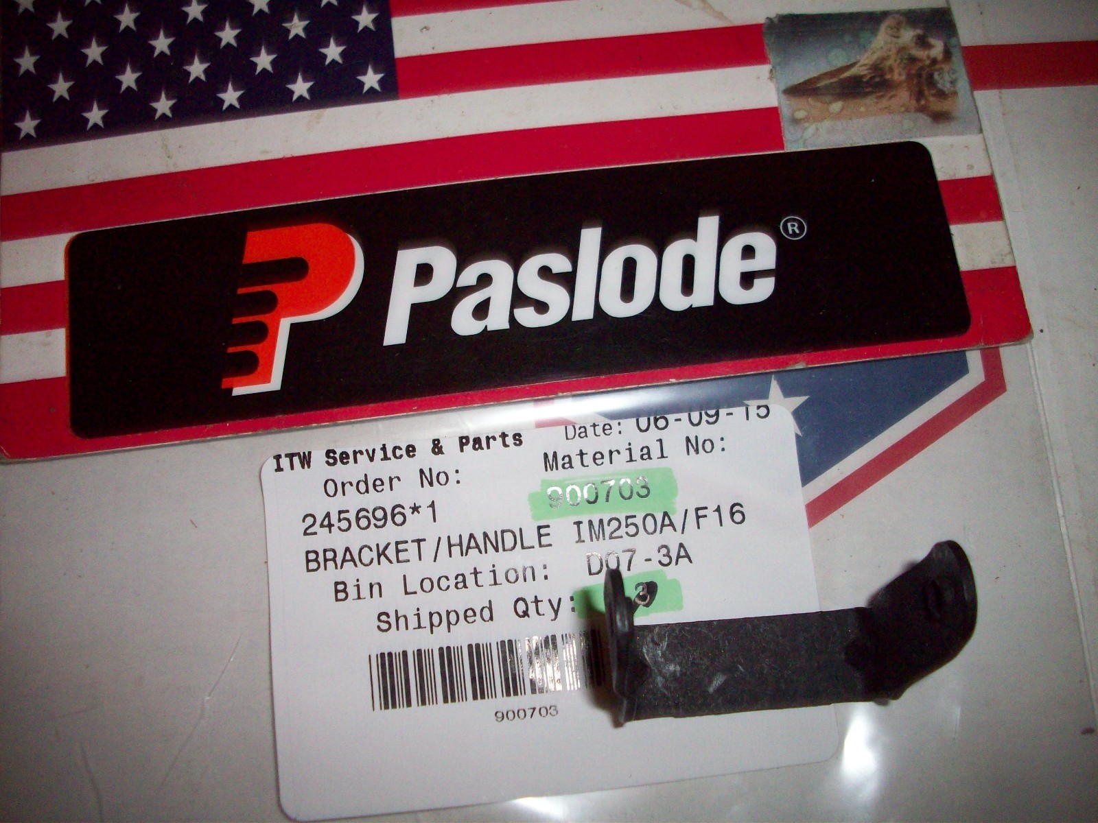 "Genuine" Paslode Part # 900703 BRACKET/HANDLE IM250A/F16
