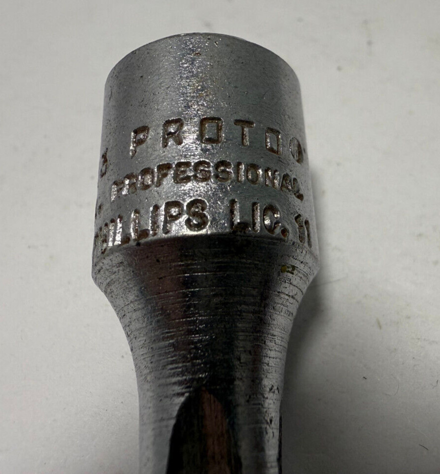 Vintage Proto 5243 Phillips #4 Point Socket 3/8" Drive