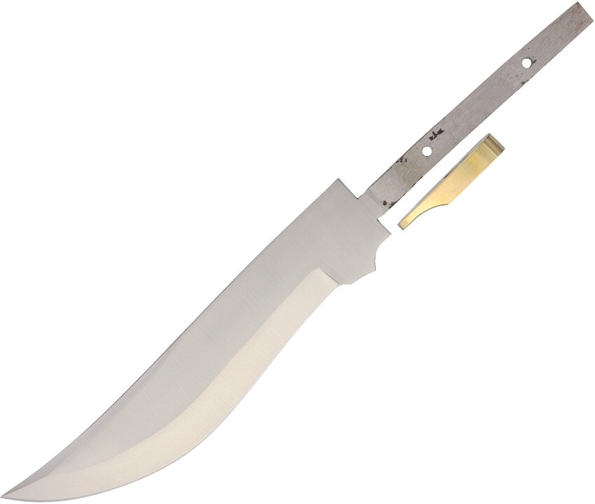 Knifemaking Fixed Knife 9.25" Knifemaking Carbon Steel Bowie Blade With Guard