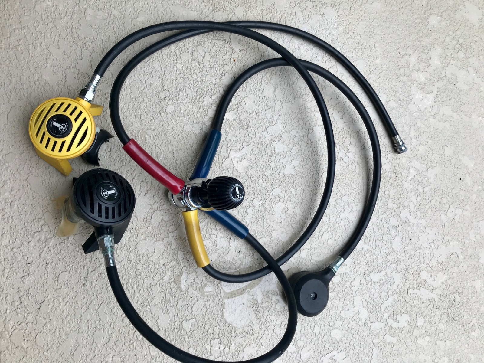 U.S. Divers Conshelf 21 Regulator, 2nd Stage, Octopus, LP Hose, HP Hose