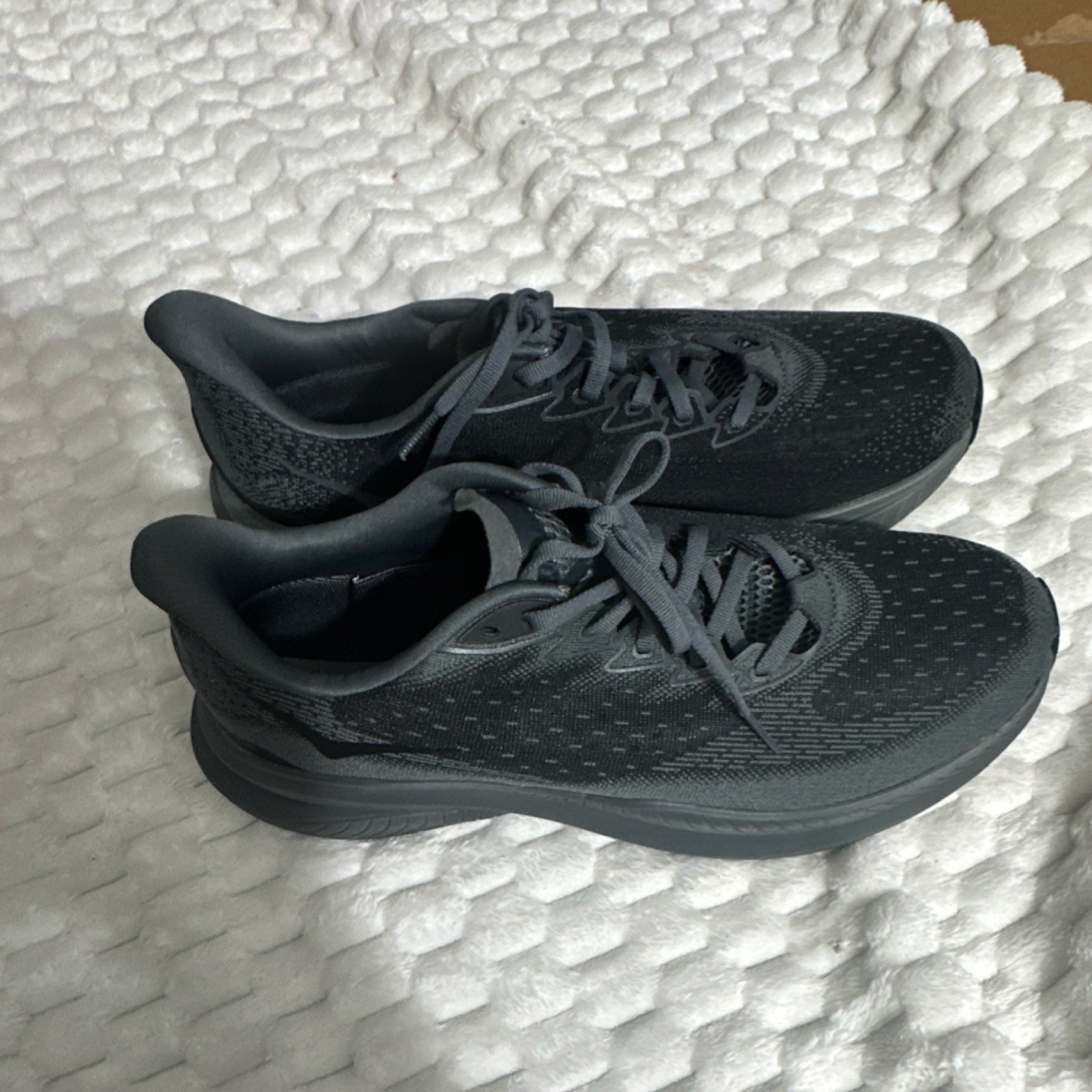 Hoka Mach6 Men's Black Mesh Running Sneakers Breathable Comfort Athletic