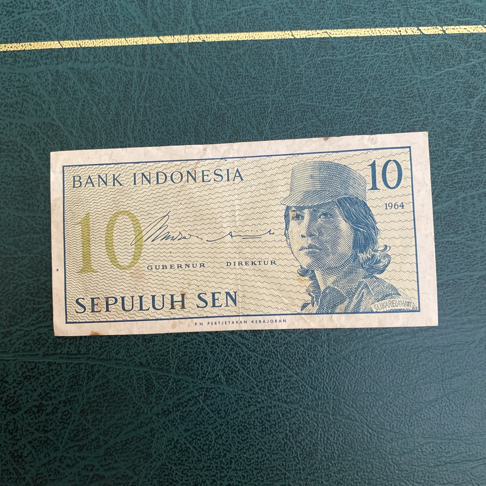Indonesia 10 Sepuluh Sen Banknote Asia/ Bank of Indonesia 1964