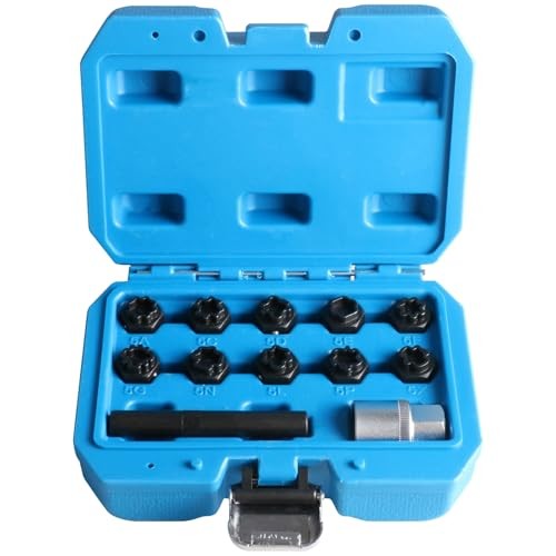 12 PCS Wheel Lock Key Set Compatible with Mercedes Benz, Wheel Lock Lug Nut