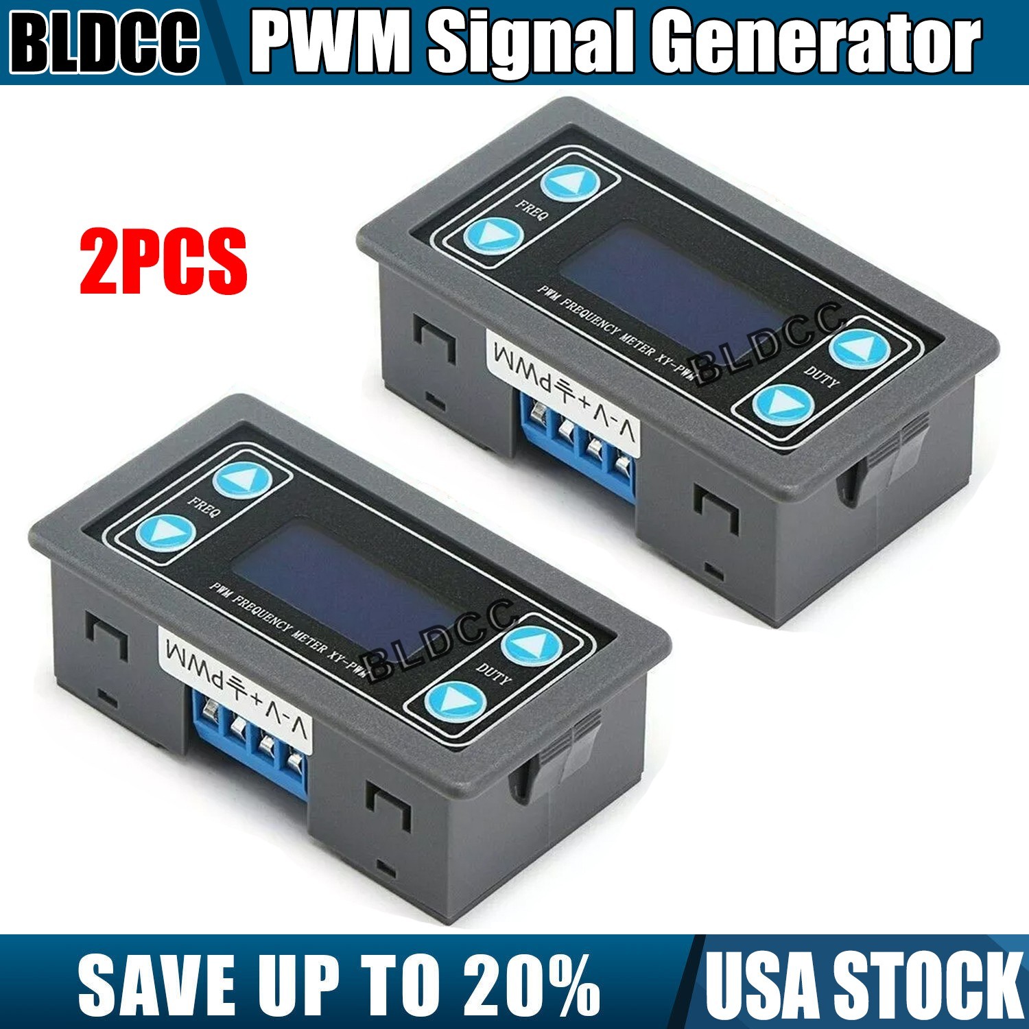 2X 1Hz-150KHz Square Wave Signal Generator PWM Module Pulse Frequency Adjustable