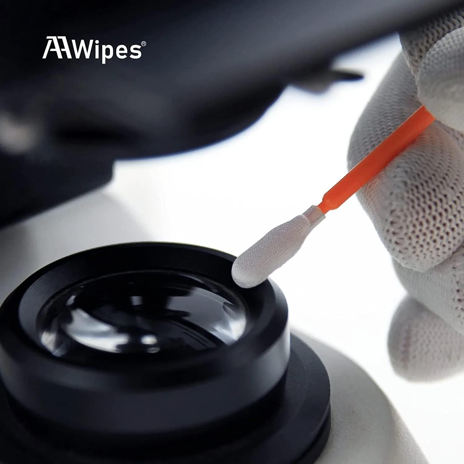 Cleaning Swab Kit Microfiber Knitted Polyester Swab Sticks 5 Types, Total 100...