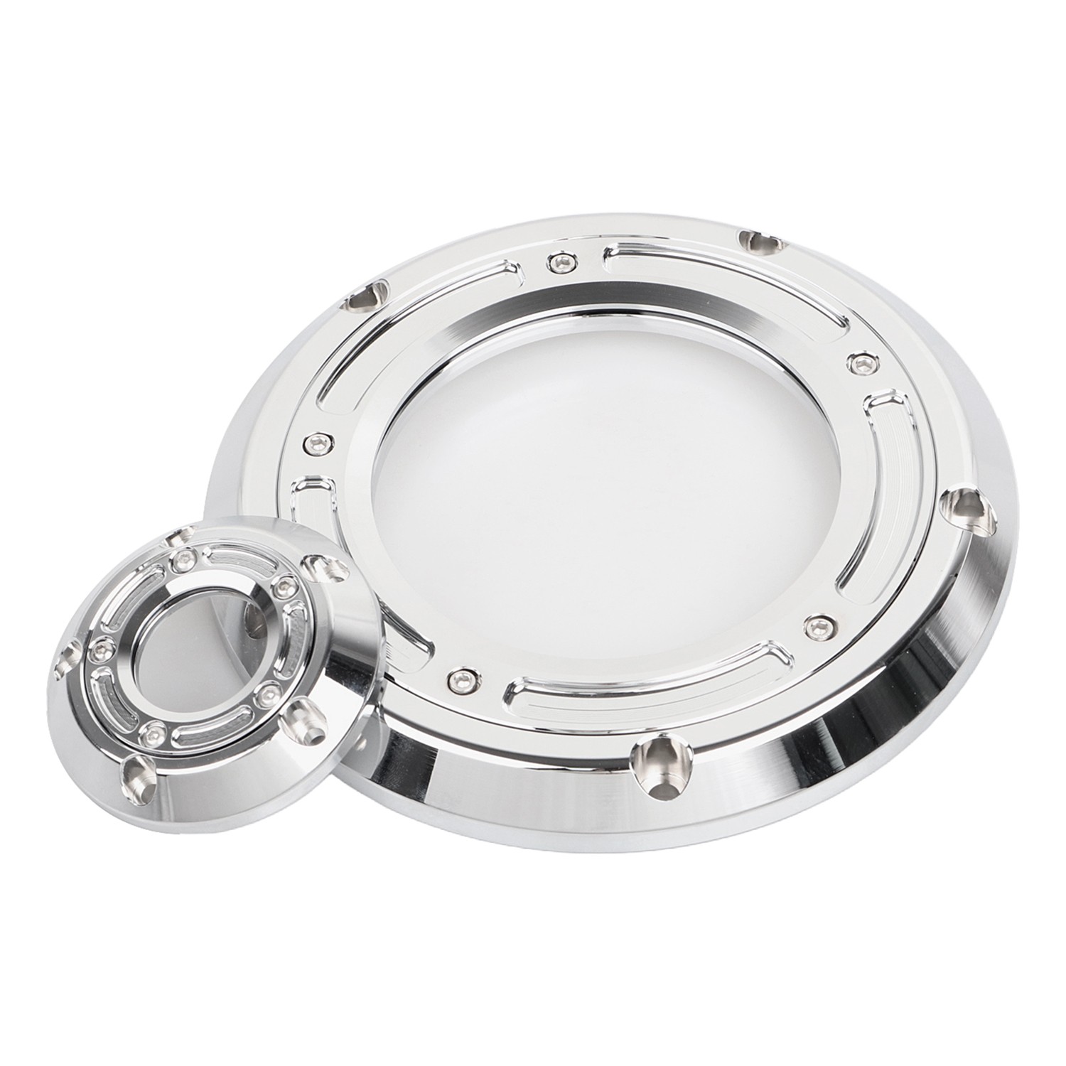 Chrome Clear Derby Timing Timer Covers For Harley Dyna Heritage Softail Touring