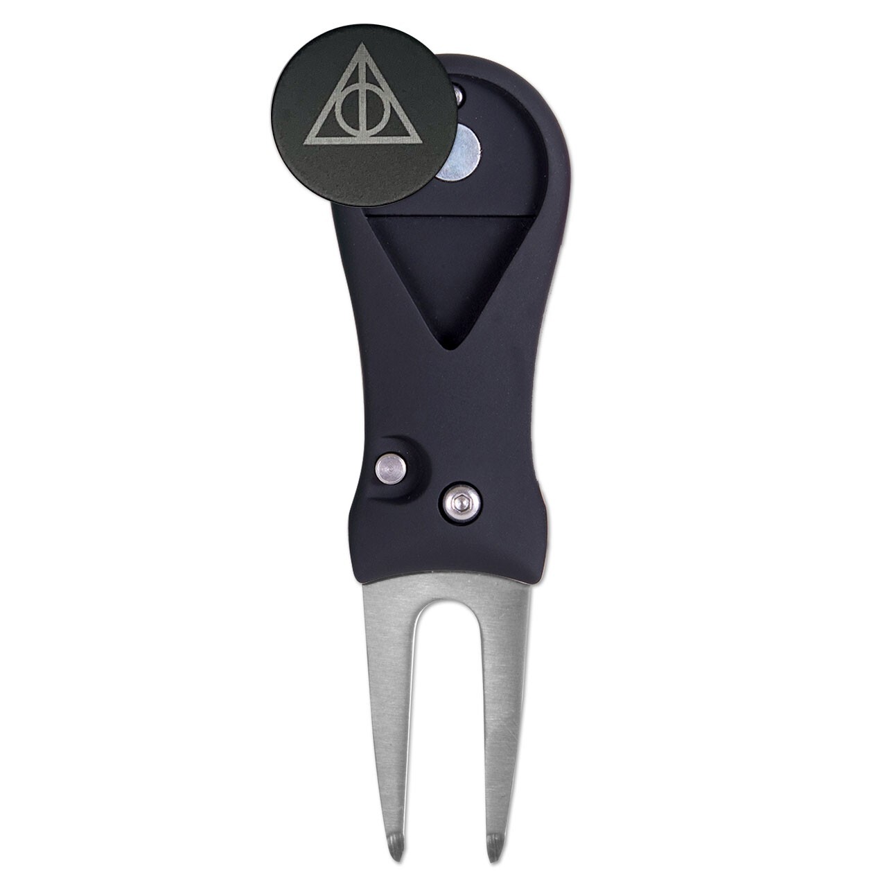 Harry Potter Deathly Hallows Golf Ball Marker + Switchblade Divot Laser
