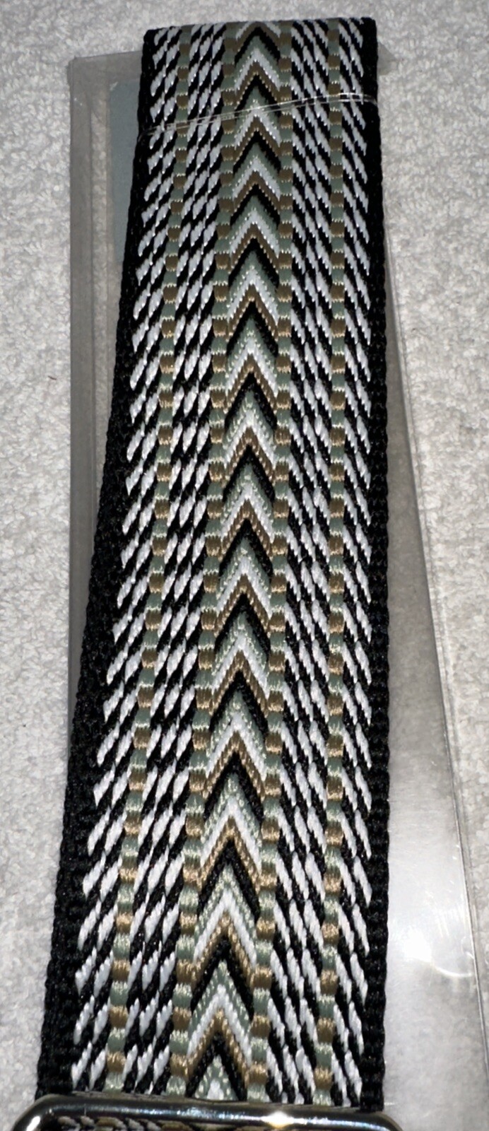 NEW - 2" Embroidered Bag Strap with Silver Hardware by Coco & Carmen, Adjustable