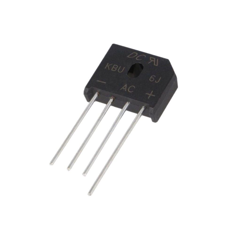 1-100pcs KBU6J Rectifier Bridge Black Flat Bridge Rectifier