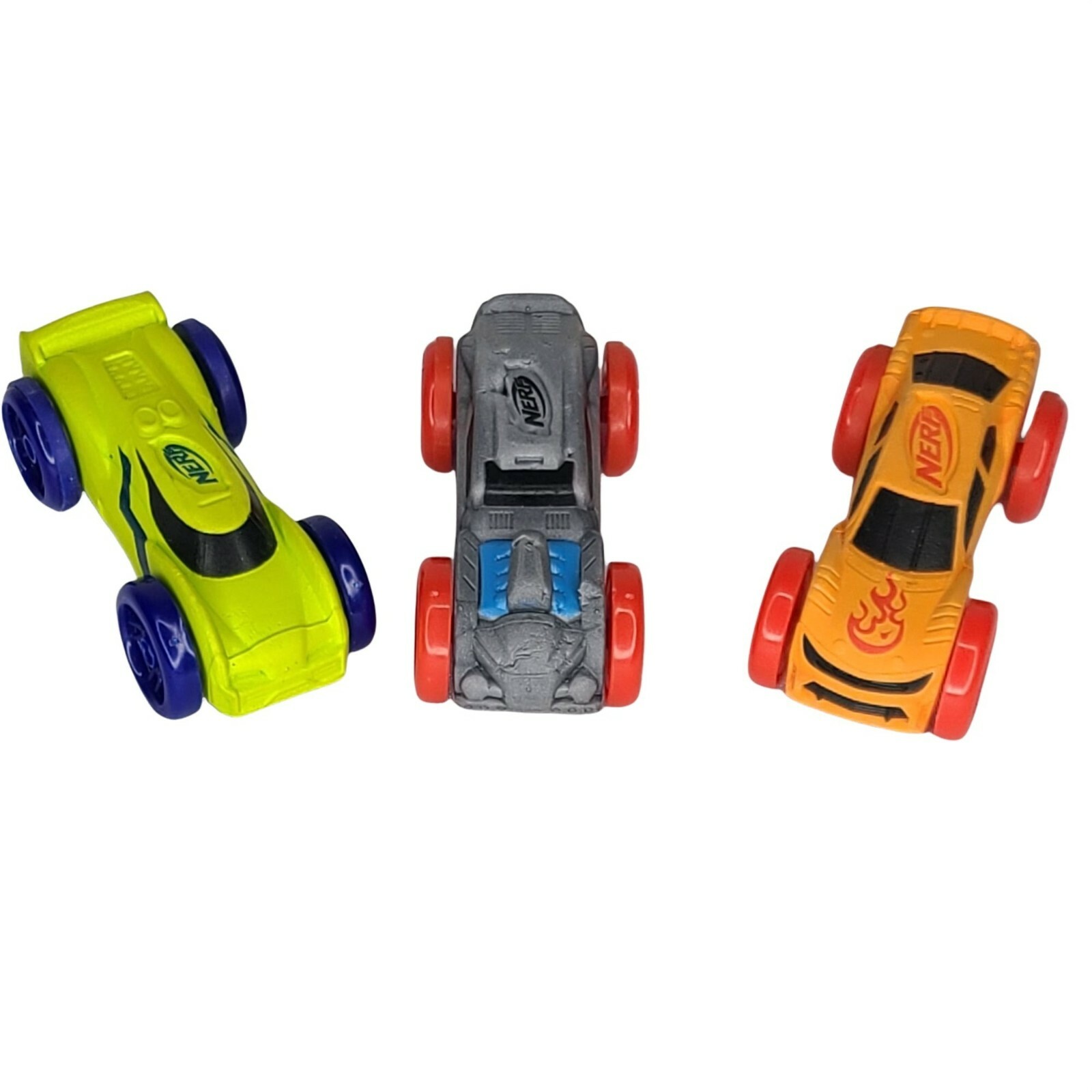 Nerf Nitro Foam Race Cars Foam Hasbro 2017 Stunt Set Lot of 3 Loose