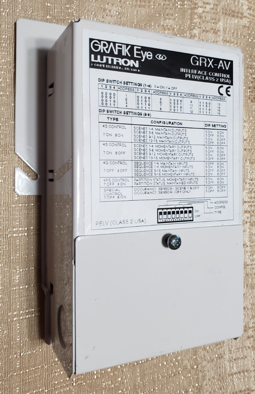 LUTRON GRAFIK Eye GRX-AV INTERFACE CONTROL PELV (CLASS 2 USA) in the Box