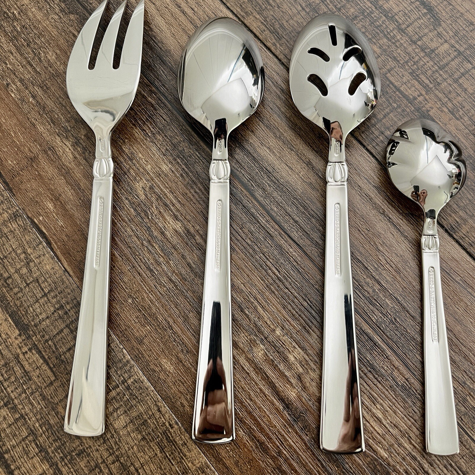 Reed & Barton Sanderling 5 Pc Serving Set Stainless Replacement Glossy