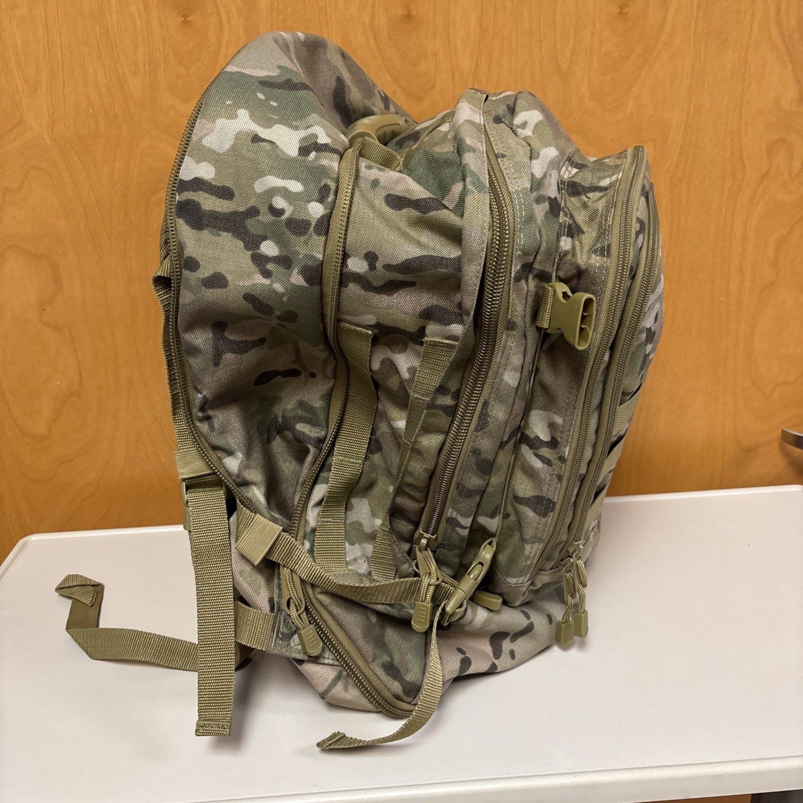 Code Alpha Large Tactical Backpack Expandable Multicam Excellent Condition