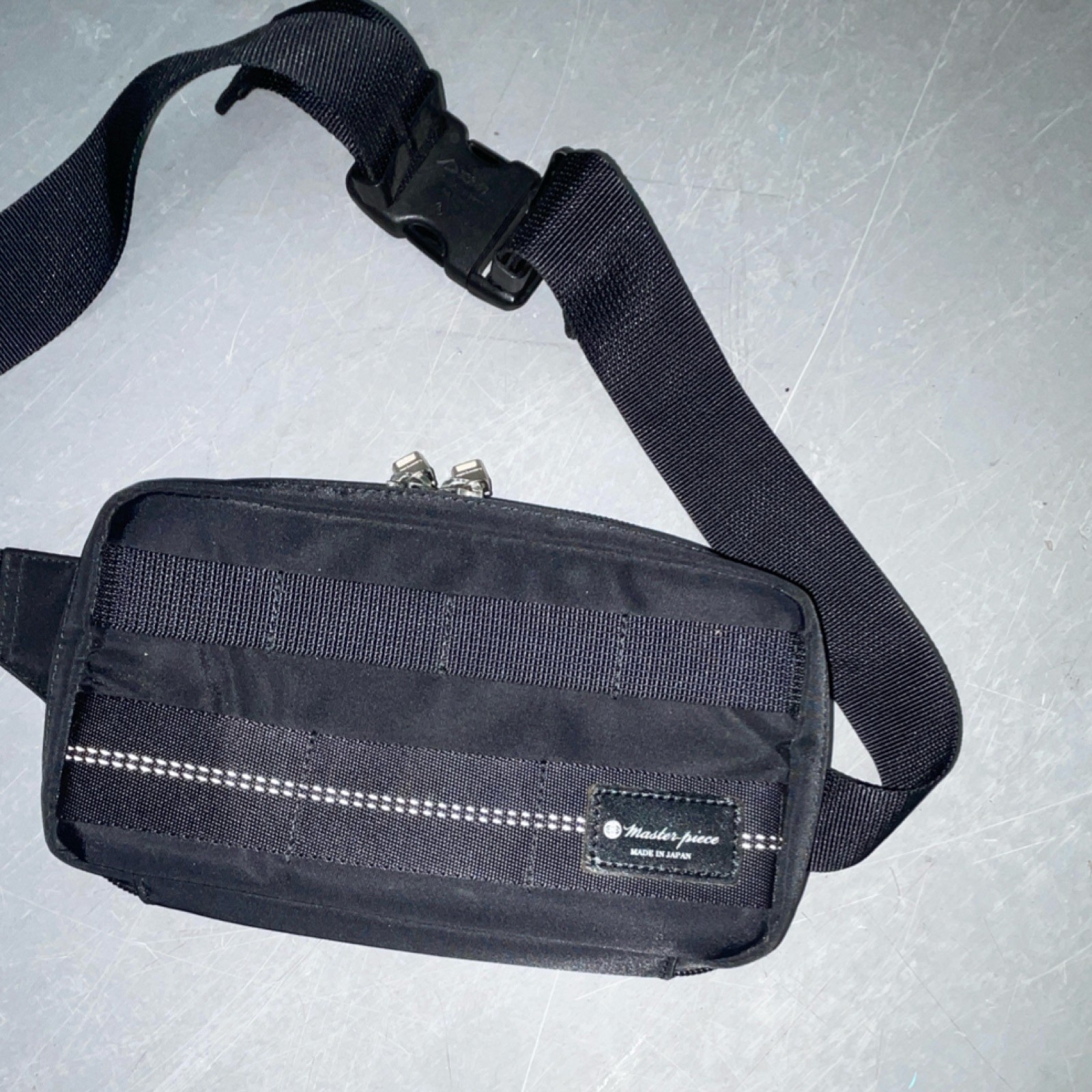 Master-piece Tactical Gear Bag Black Nylon Buckle Zipper Made in Japan