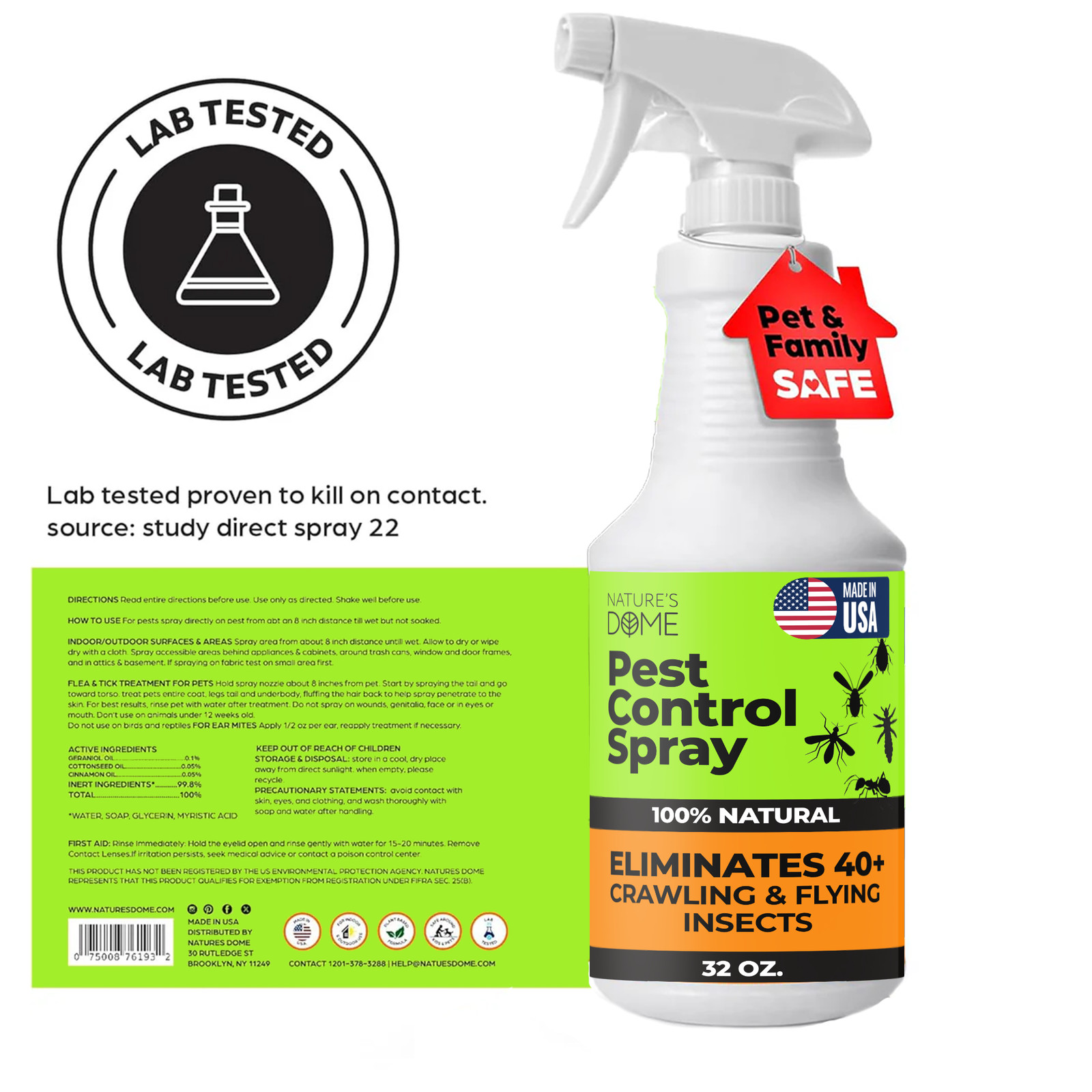 Nature’s Dome Pest Control Spray – 32 oz