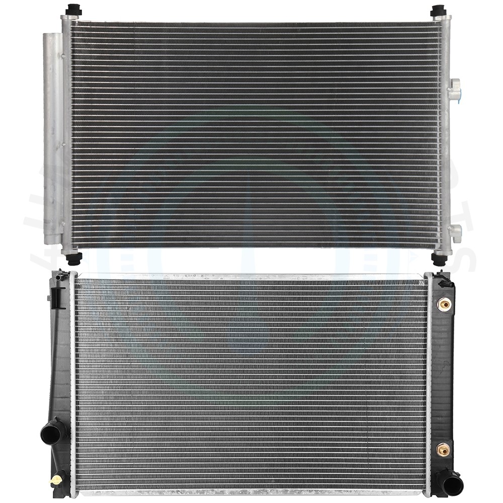 Radiator & AC Condenser Cooling Kit For 2006-12 Toyota RAV4 Base Sport 4-Door