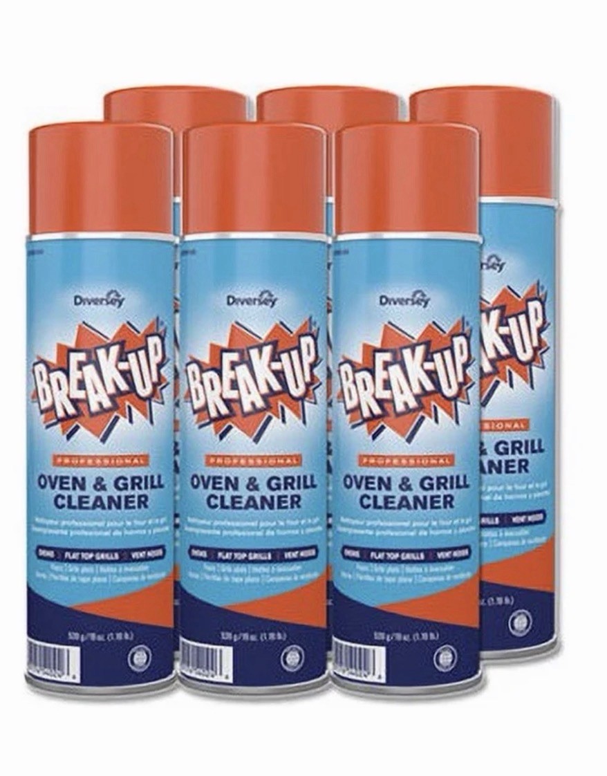 Diversey CBD991206 Break Up Professional Oven & Grill Cleaner, Pack of 6