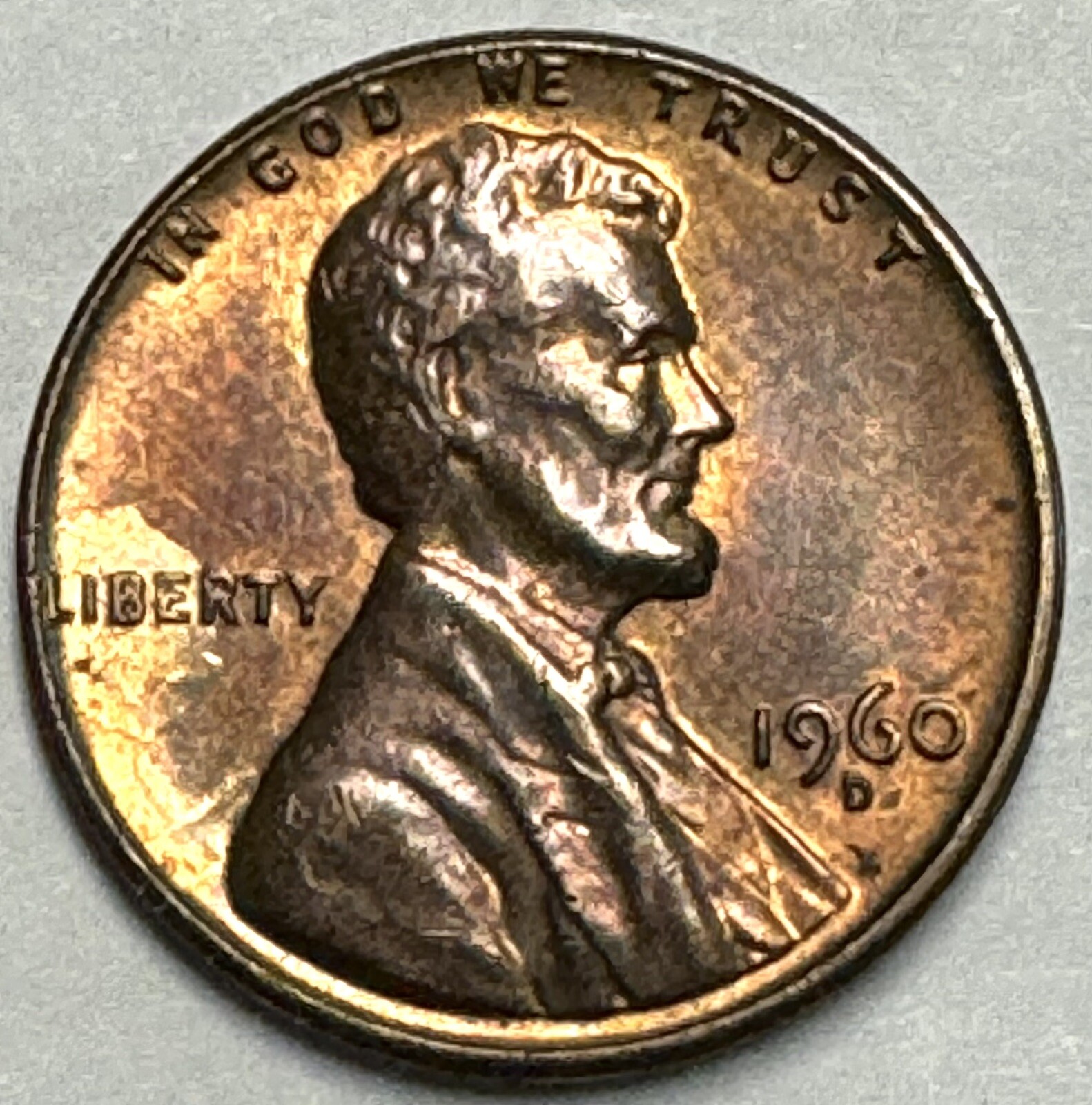 Nice 1960-D/D Lincoln cent D over D RPMM  Uncirculated Free US Shipping  #3