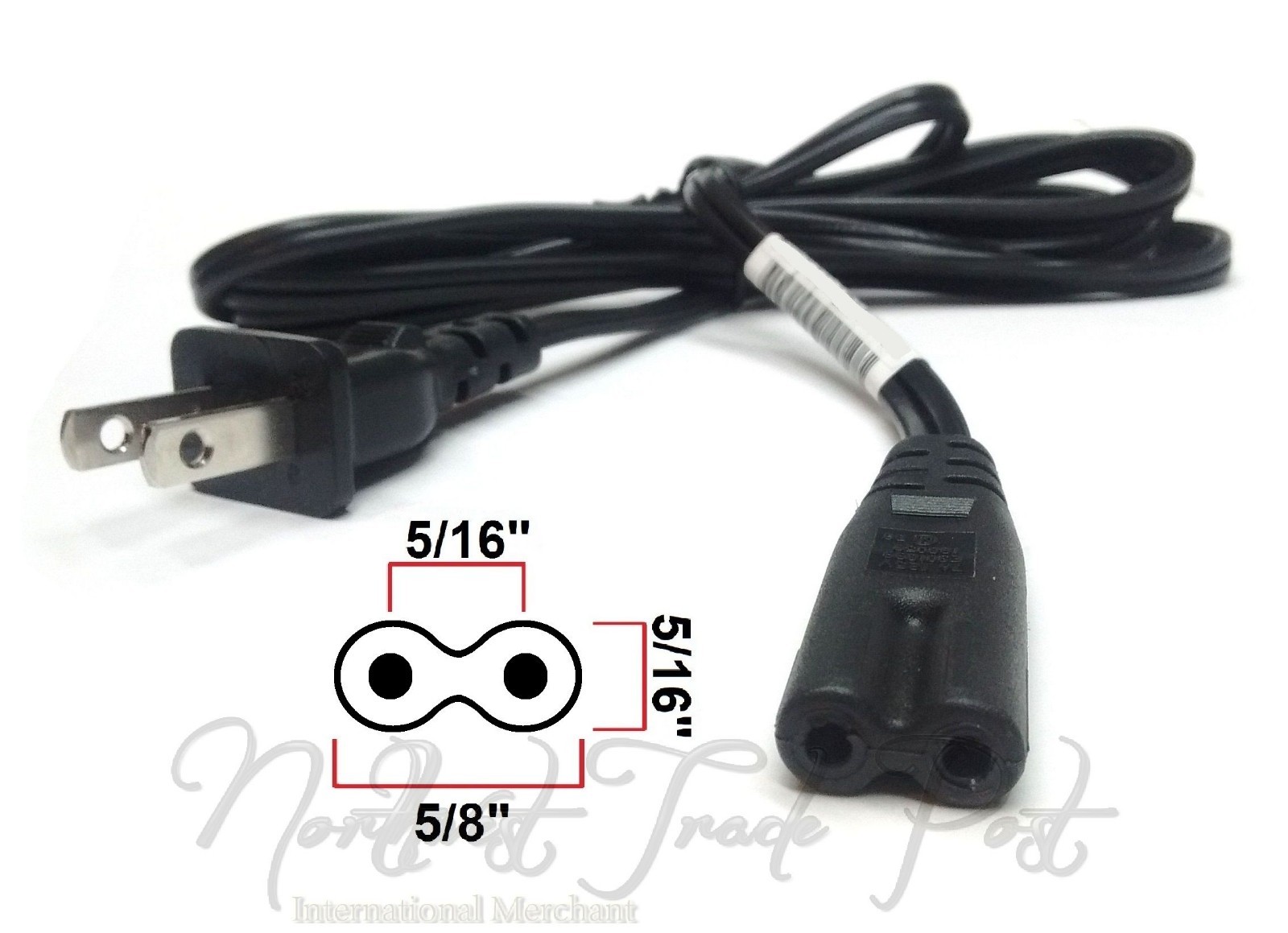 AC Figure-8 Power Cord For Technics Model SX-EX5L Electric Organ Piano Keyboard