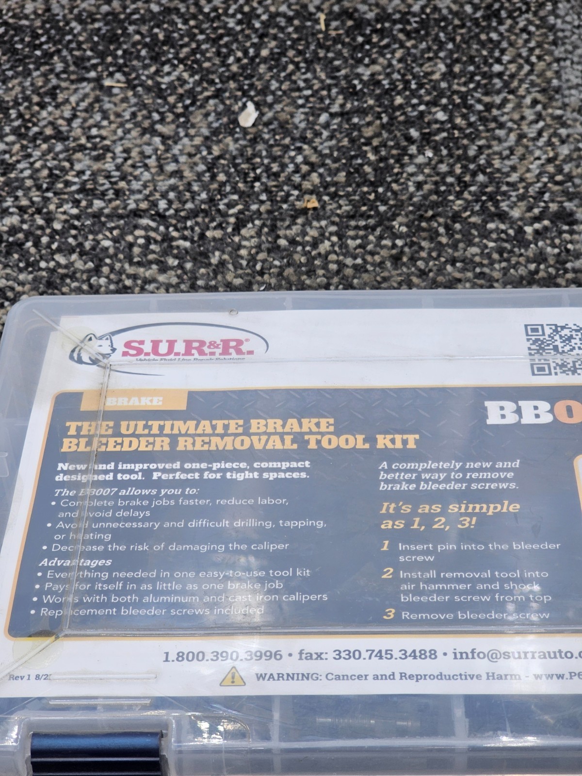 SUR&R BB007 The Ultimate Brake Bleeder Removal Tool Assembly