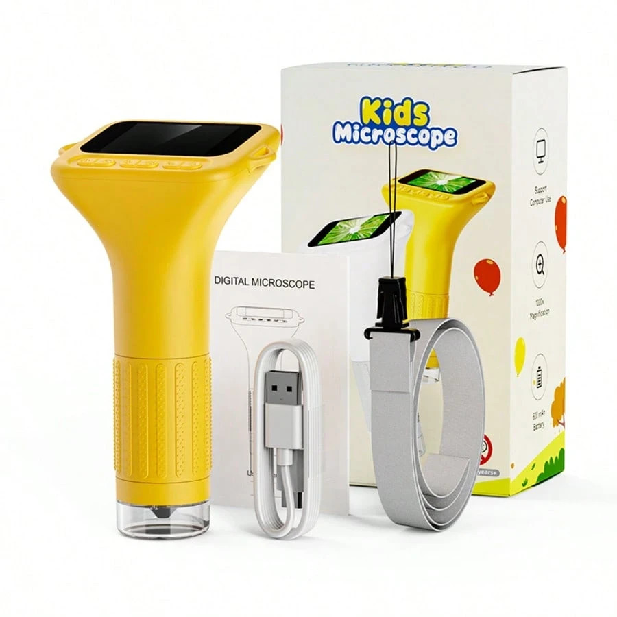 Portable Digital Microscope Gift Set 2MP 2'' IPS Screen