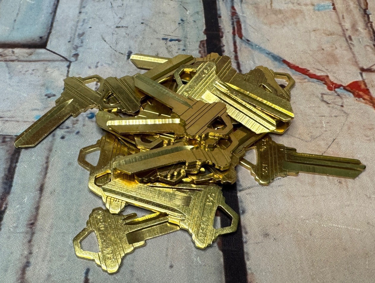 Key Blanks for Locksmith  190 Schlage  Brass  Made by Ilco
