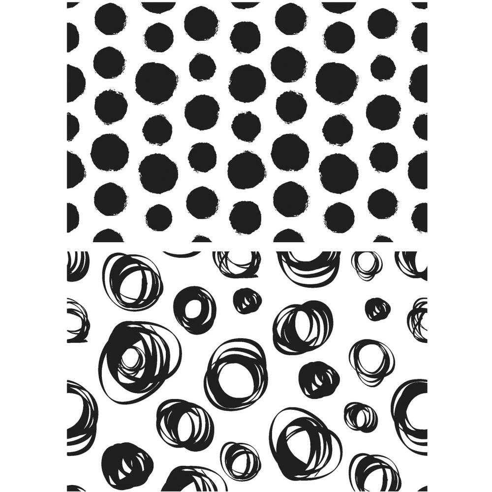 NEW Tim Holtz Stampers Anonymous "DOTS & CIRCLES" Rubber Cling Stamp Set 2019