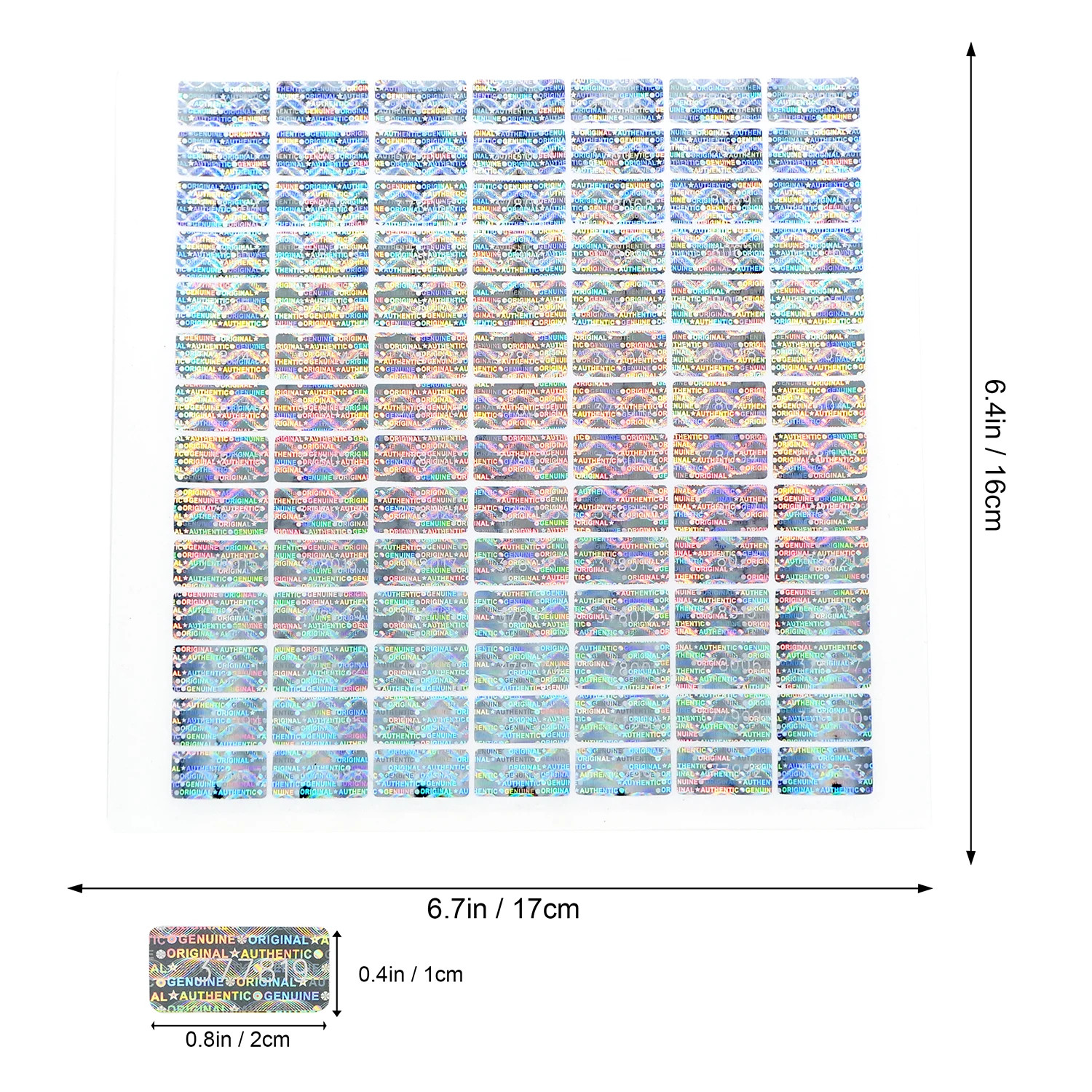 2000 Pcs，Hologram Tamper Proof Stickers，Void Warranty Security Label，Unique