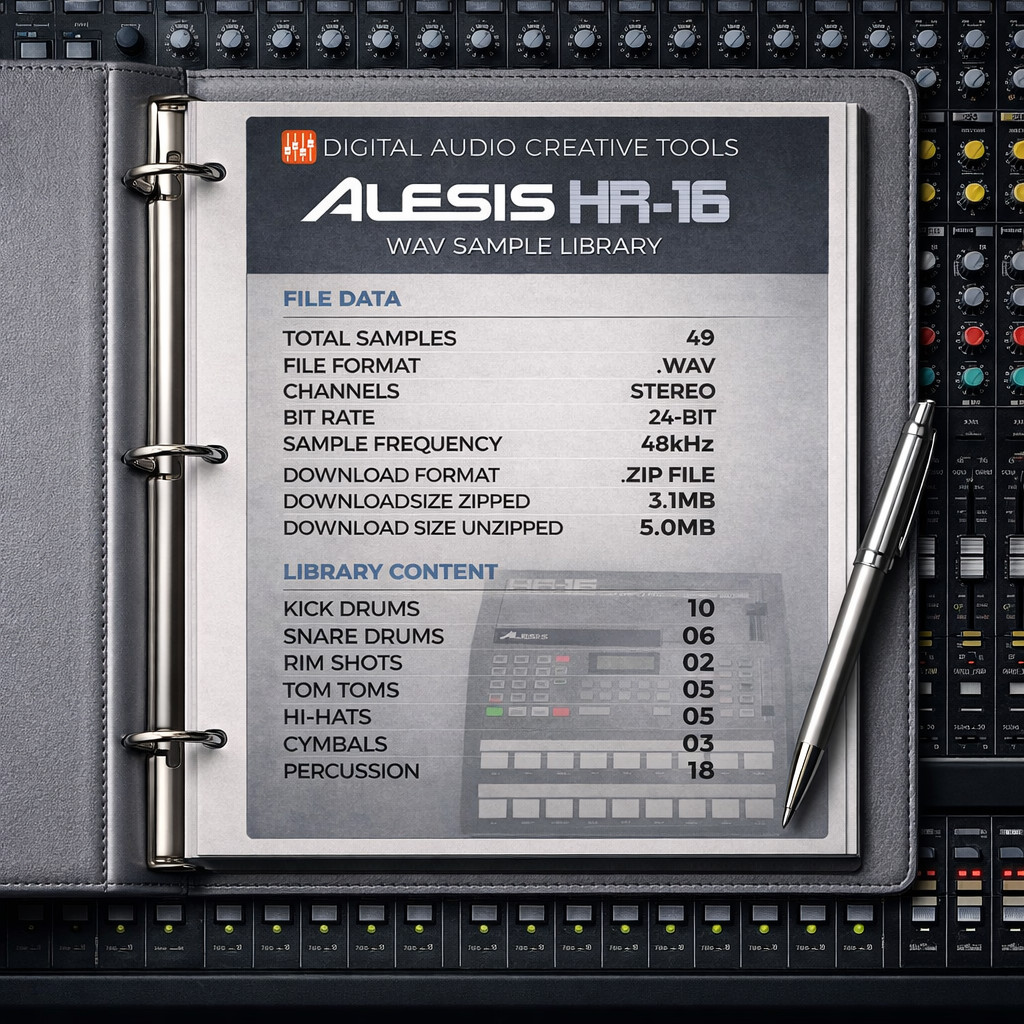 Alesis HR-16 Drum Machine Sample Library