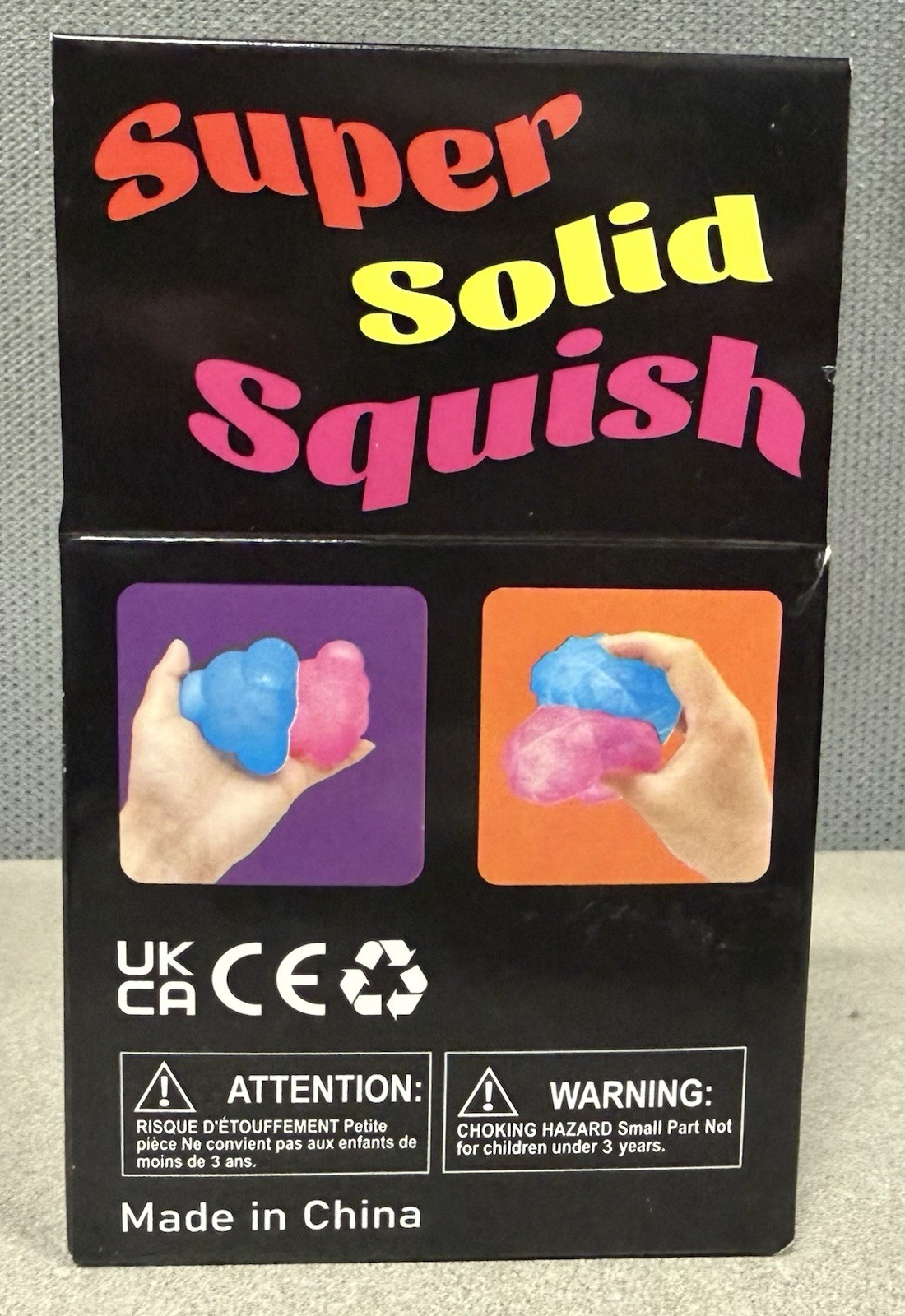 Super Solid Squish Cube Squeeze Ball Stress Toy Sensory Fidget Pink NIB