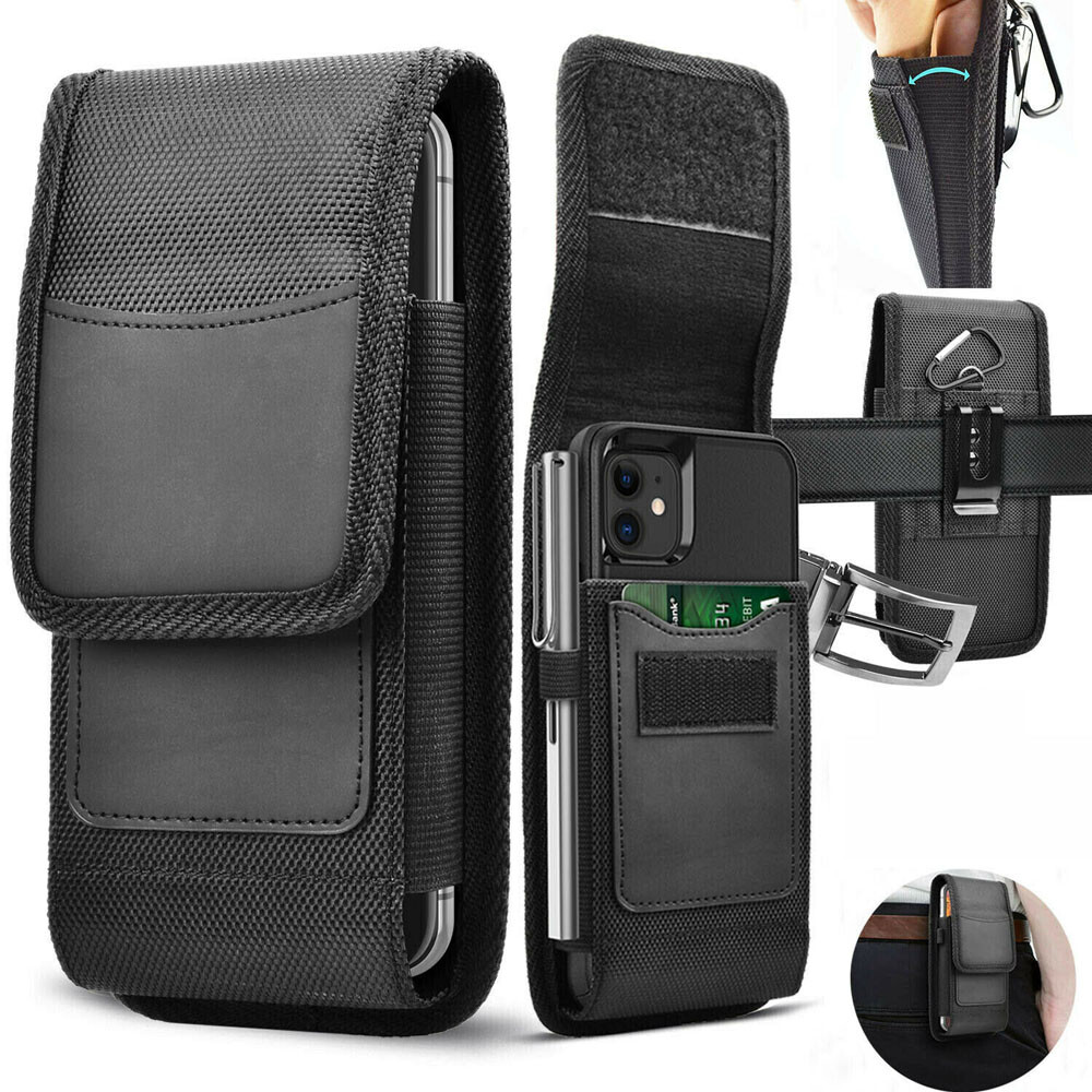 For Motorola Edge 5G UW / Edge 2021 Phone Belt Clip Pouch Card Pocket Case