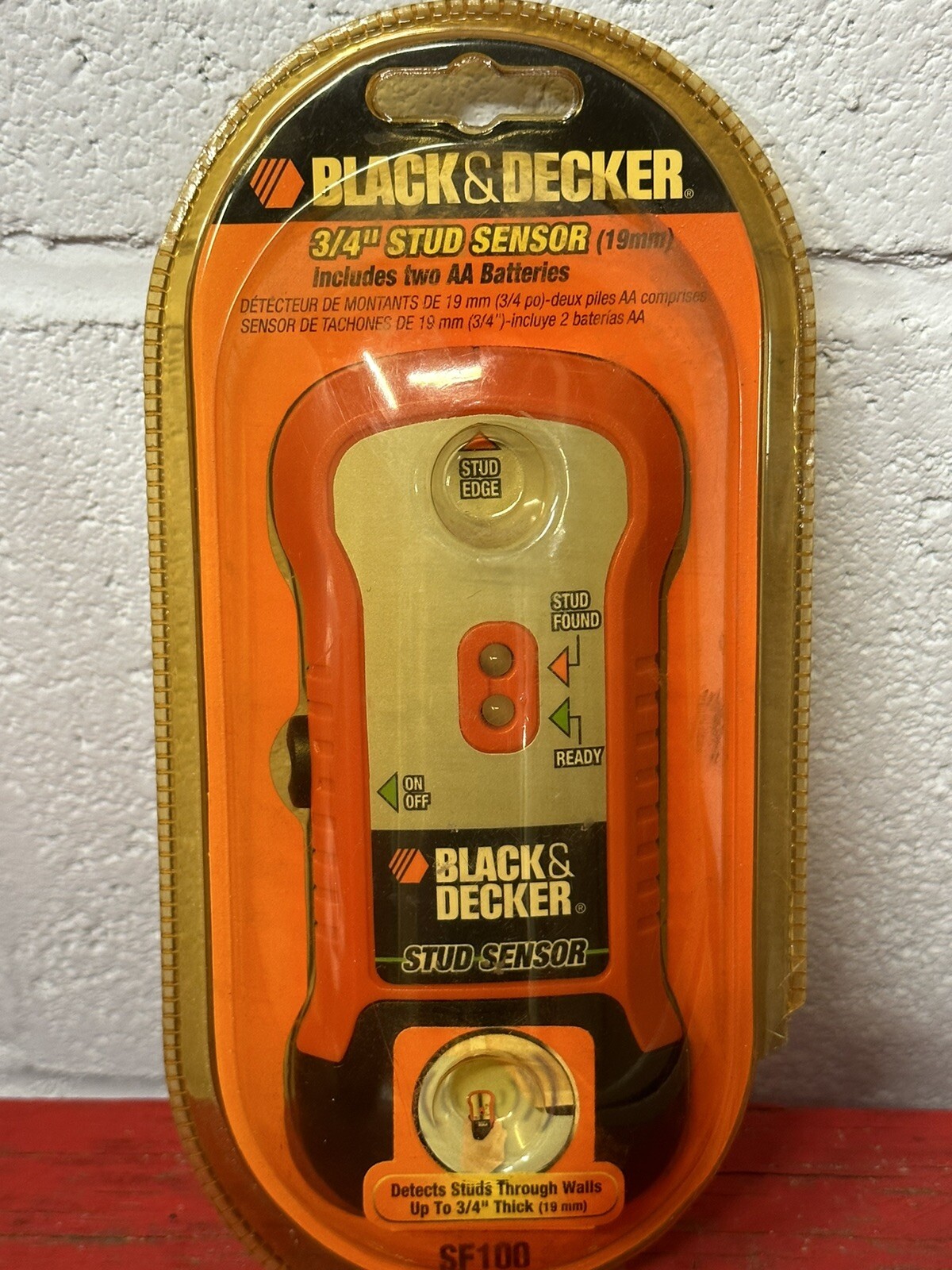 Black & Decker SF100 Stud & Metal Sensor LED Indicators Factory Sealed