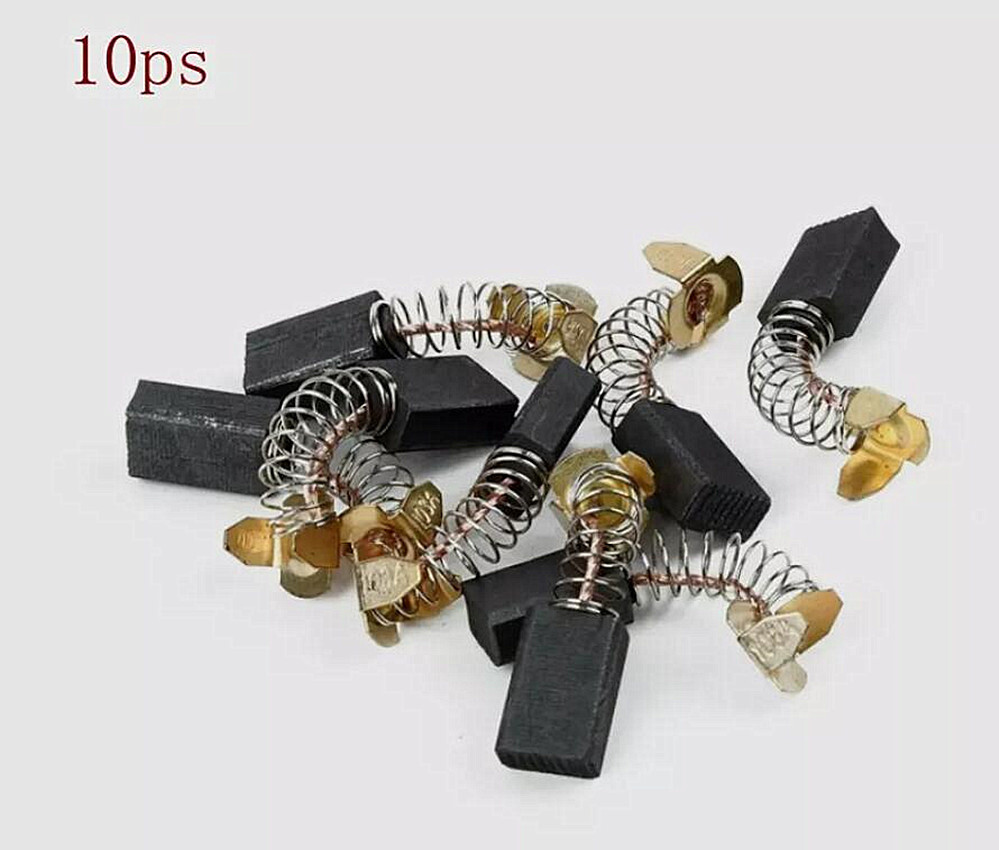 10Pcs Motor Carbon Brushes Replacement Tool For Angle Grinder Parts 13*6.5*7.5mm