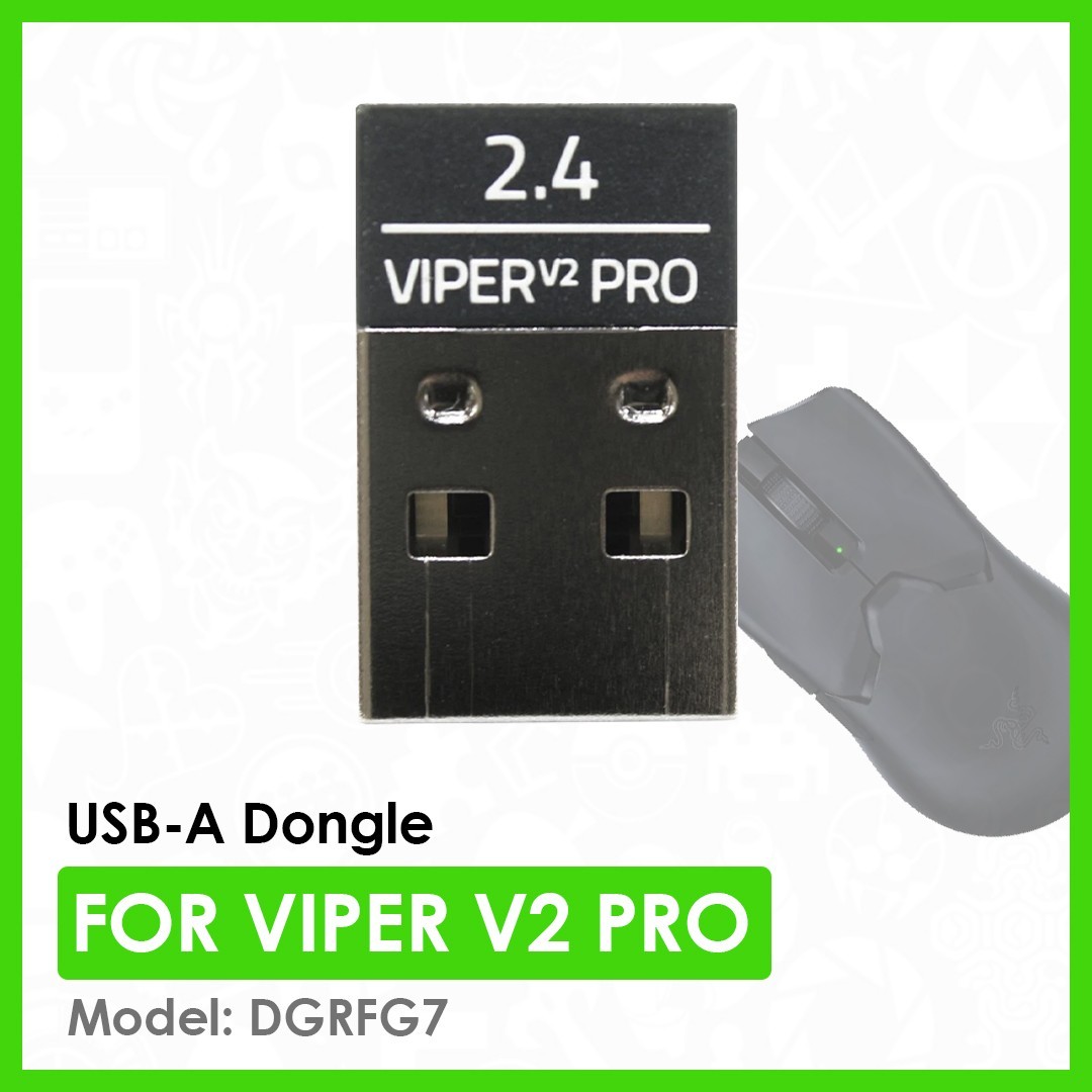 Genuine Razer USB-A Dongle for Razer Viper V2 Pro Gaming Mouse | Black | DGRFG7
