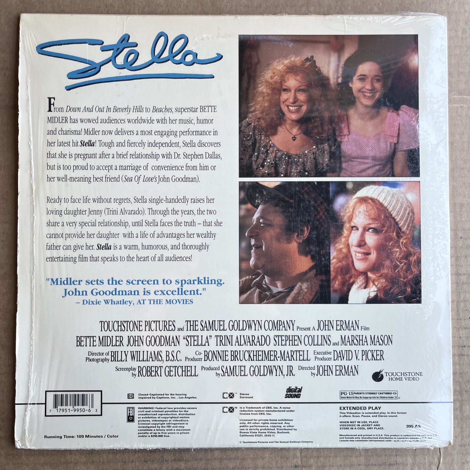 Stella Laserdisc Bette Midler