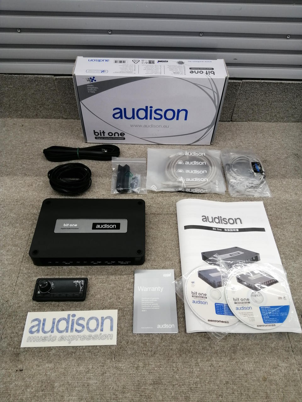 AUDISON BITONE Digital Signal Processor Car w/ Cable Tested From Japan TB02 2.5