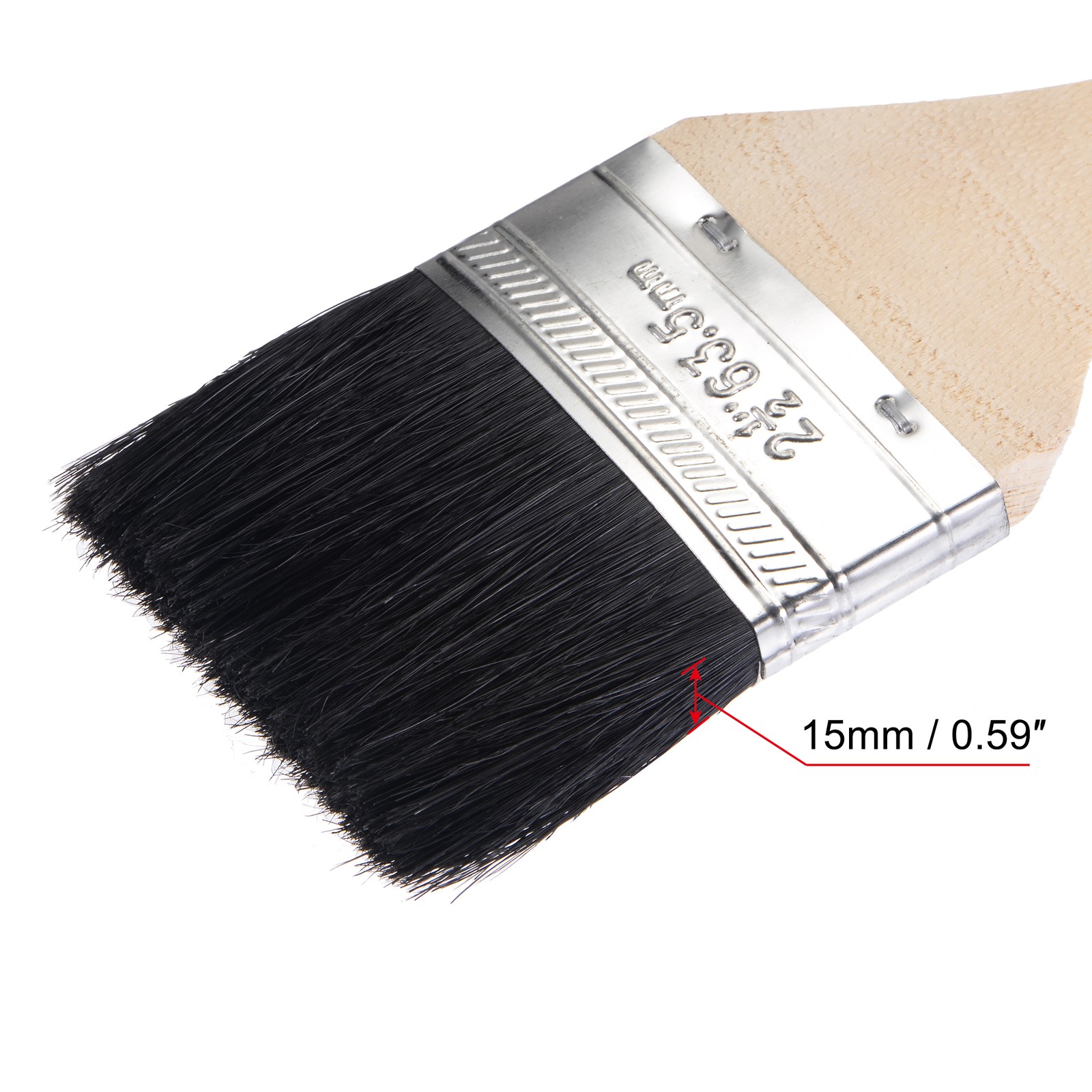 4Pcs 17" Length 2.5" Width Bent Radiator Paint Brush Bristle for DIY