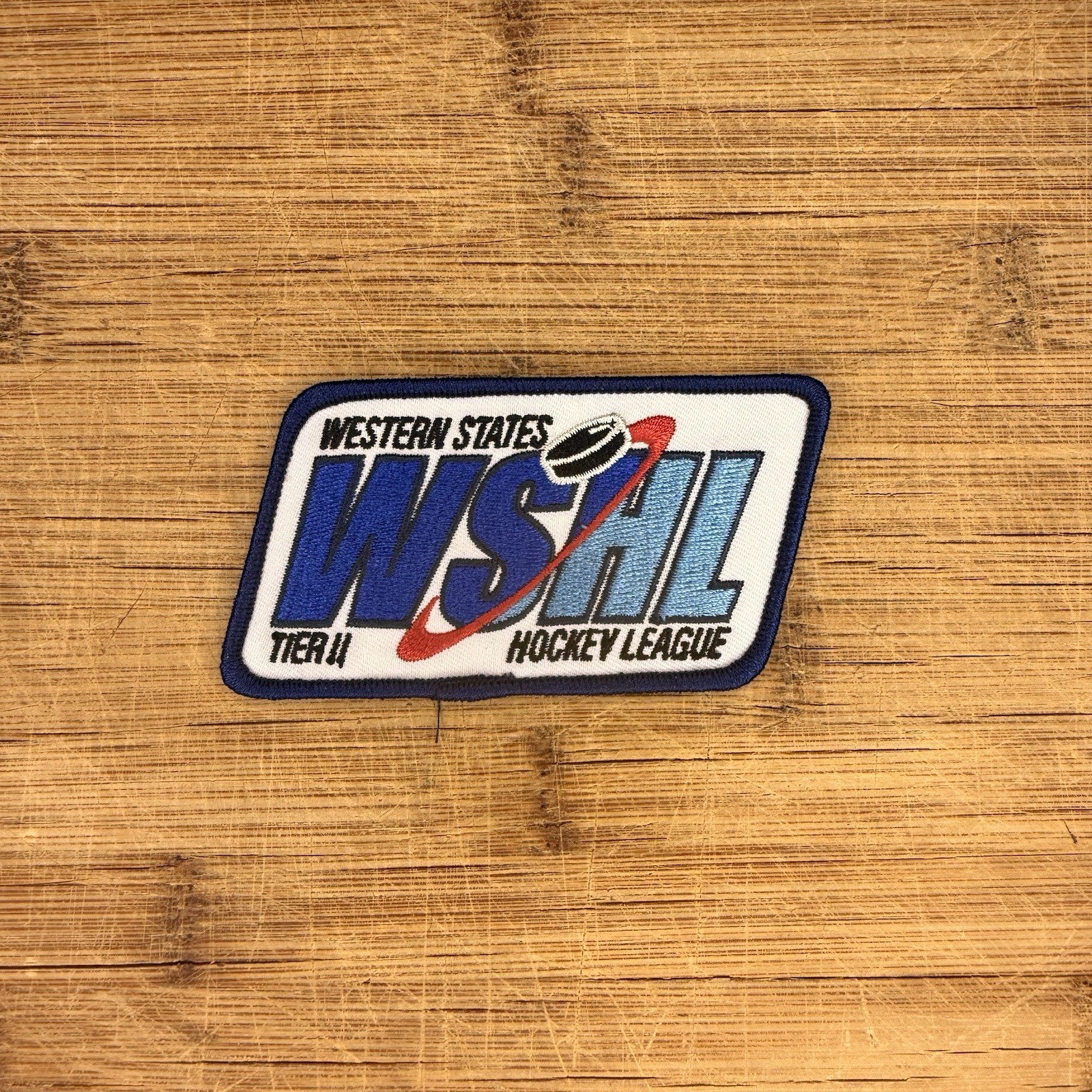 Embroidered Patch WSHL Western States Hockey League Tier II Vintage 5x3in