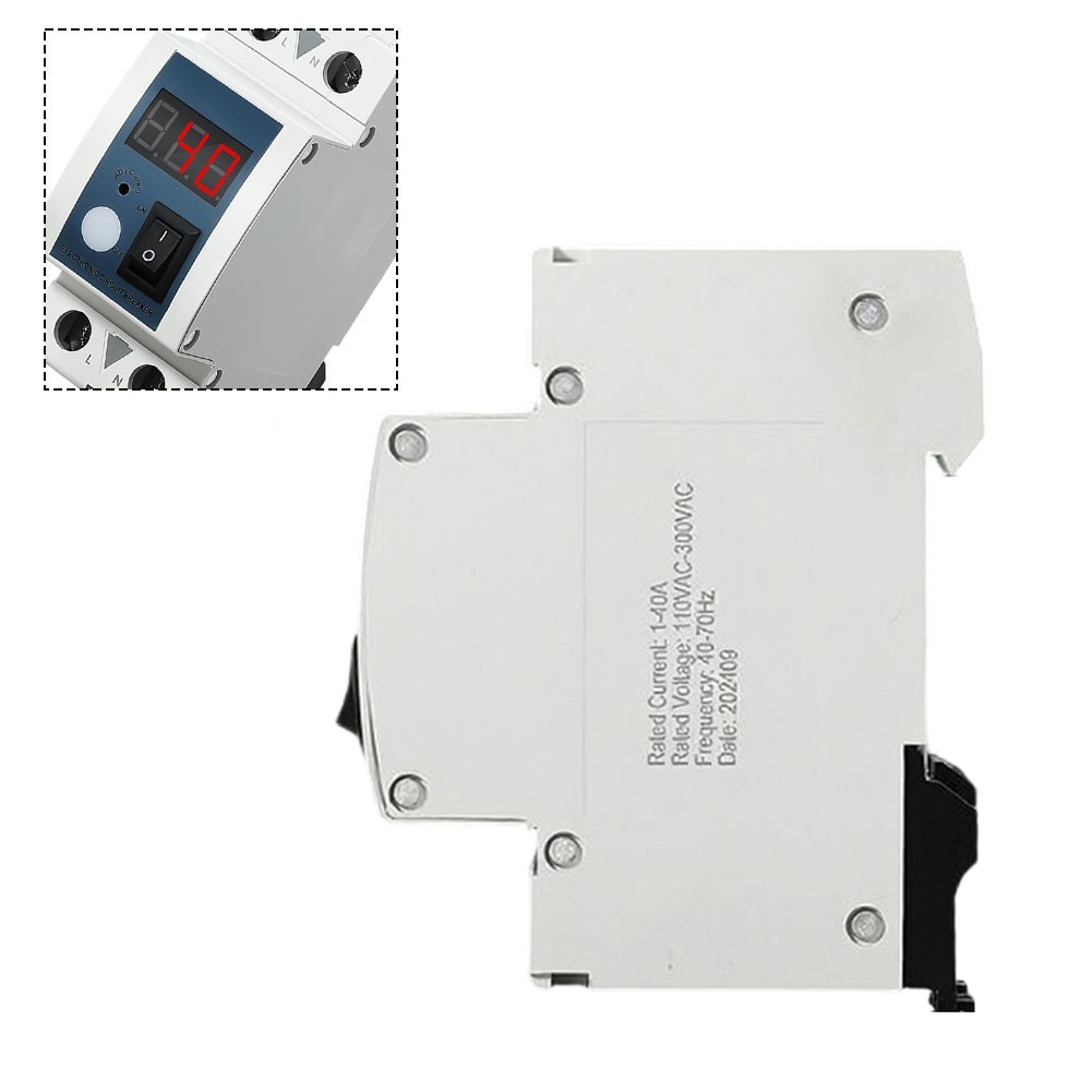 Overload Protection Device 1A-40A Current Limiter with Boat Style Switch