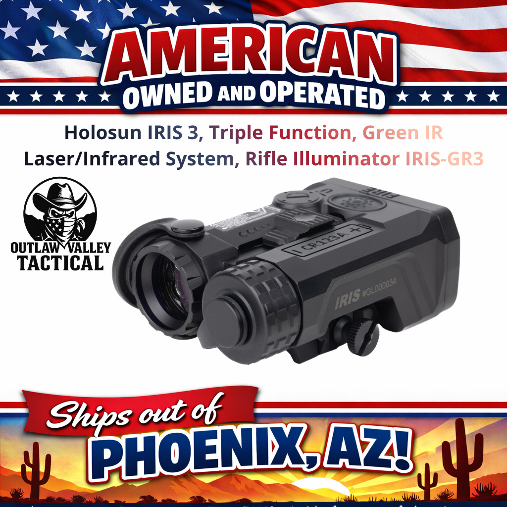 Holosun IRIS-GR3 Triple-Function Green IR Laser/Infrared System