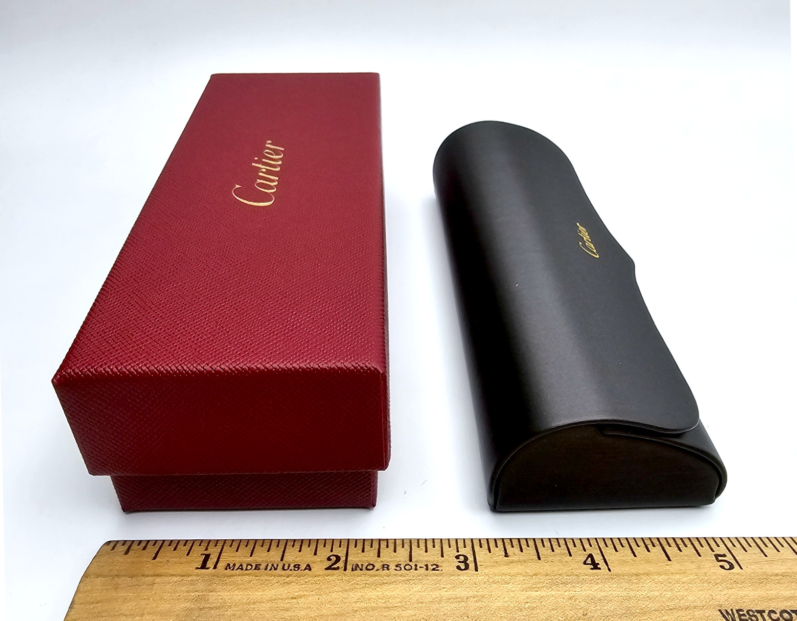 Authentic Cartier Glasses Case & Box Set w/ Cloth & Certificate NEW