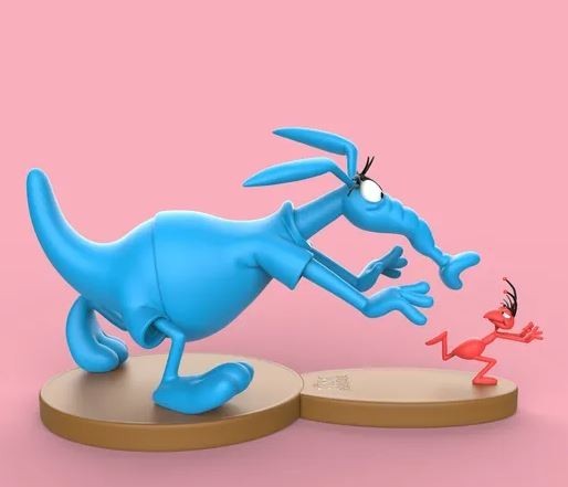 UNPAINTED Ant & Anteater Aardvark 3D Printed Model Kit NR