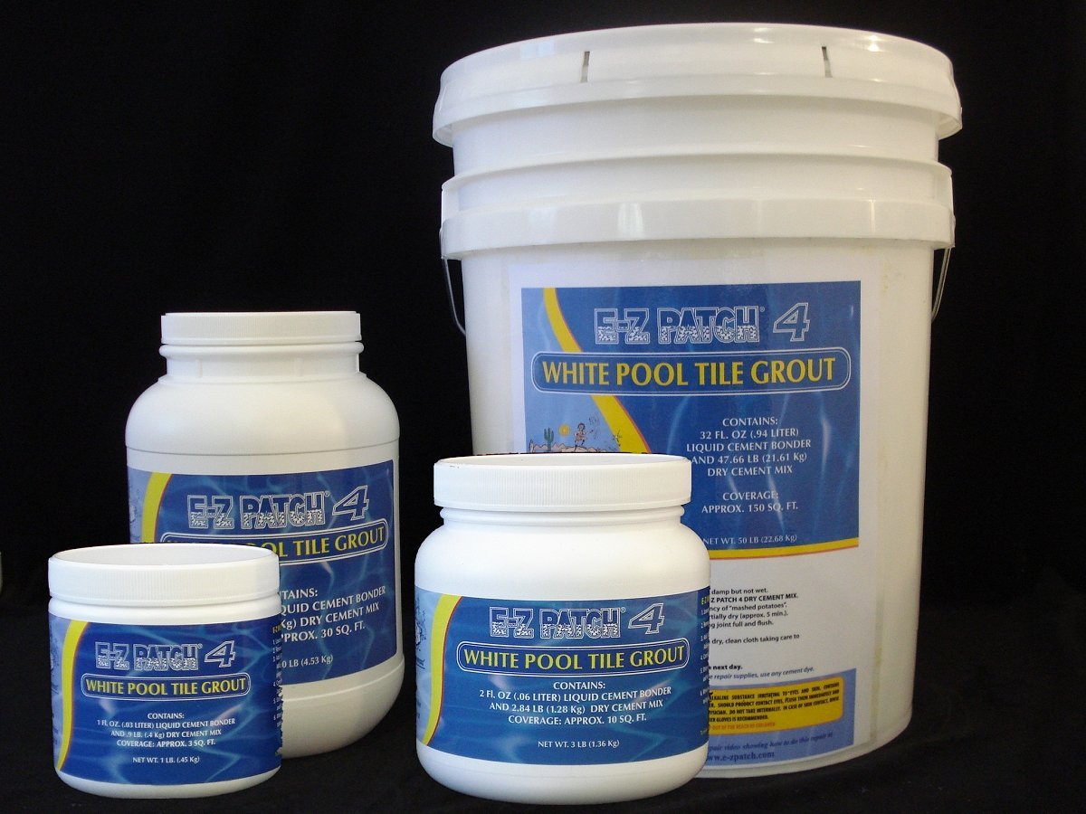 E-Z Patch® 4 White Grout Pool Tile Repair Cement 3 lb. EZP-137