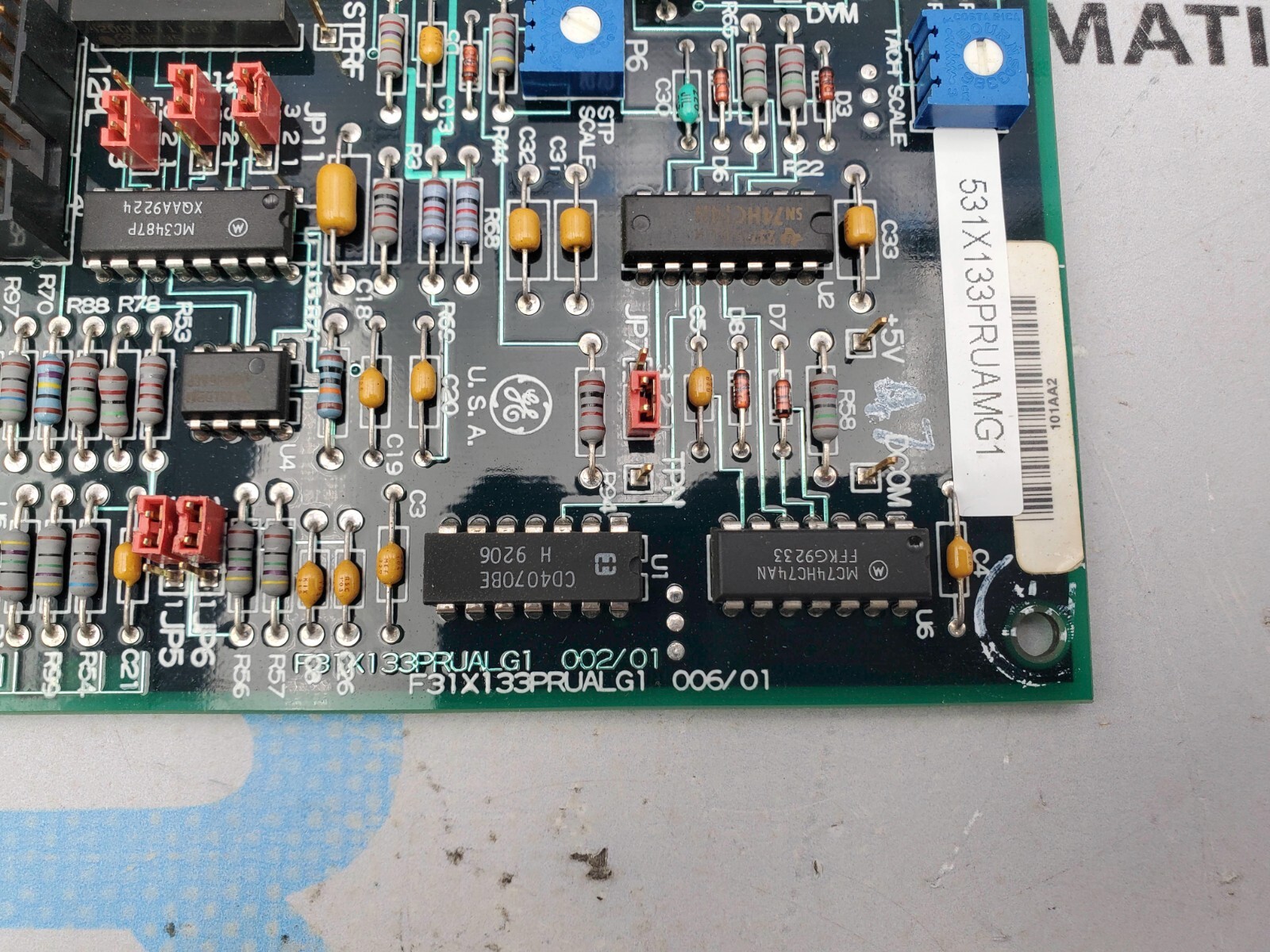 General Electric F31X133PRUALG1 Process Interface Board