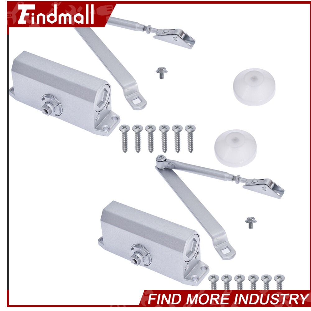 Findmall 2PC 25-45KG Commercial Door Closer Two Independent Valves Control Sweep