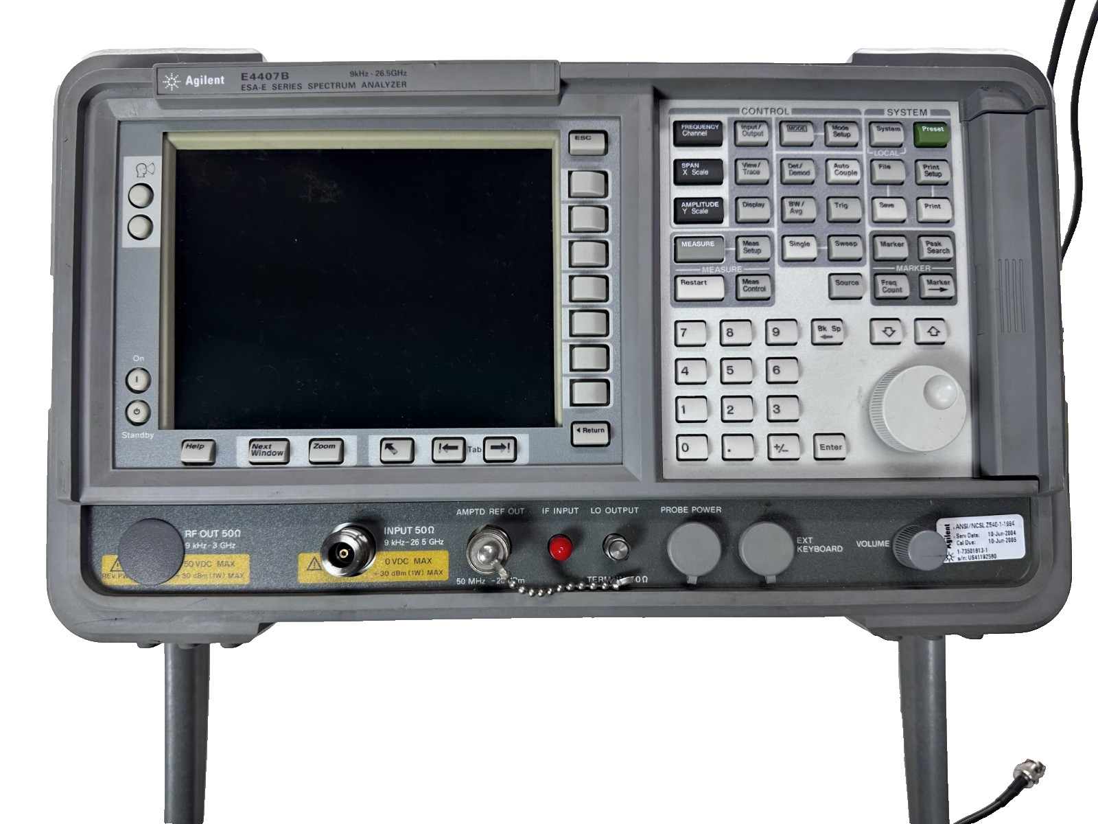 Agilent E4407B ESA-E Spectrum Analyzer - 9 kHz to 26.5 GHz
