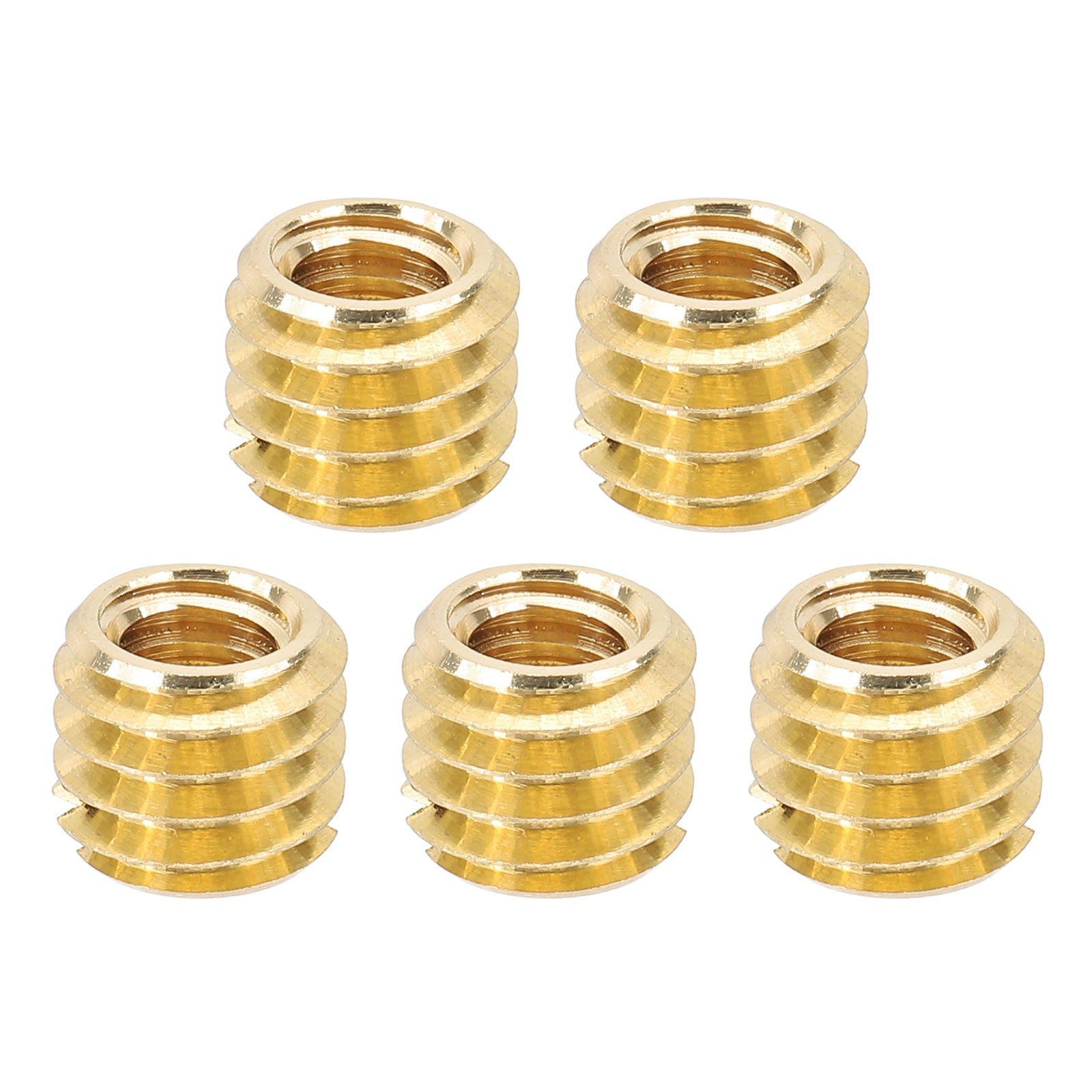 5pcs Female Adapter 1/4" to Male 3/8" for Mounting, Gold