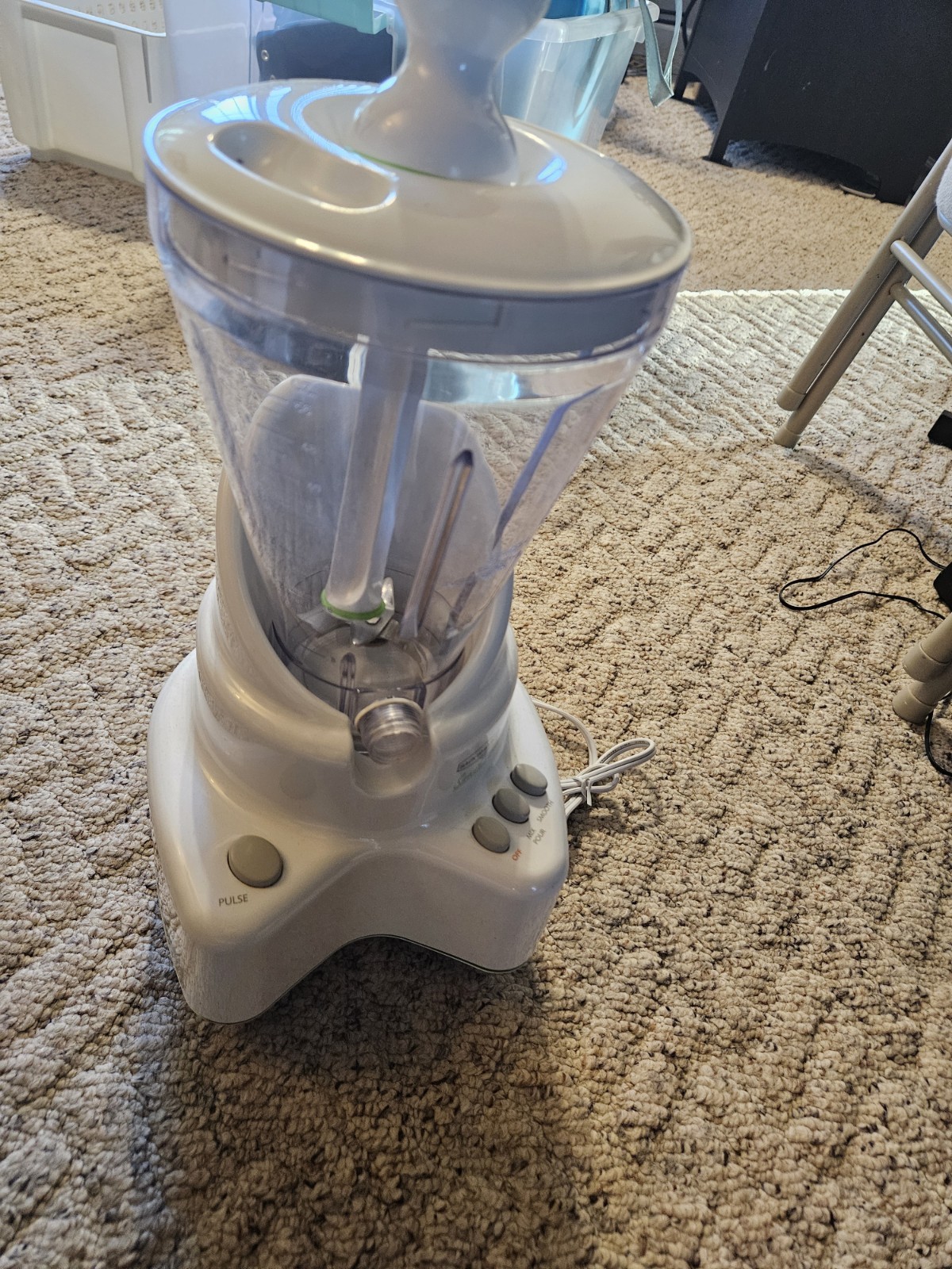 Smoothie Elite Back To Basics Blender SE. 2000 Pitcher Plunger White 7 Cups